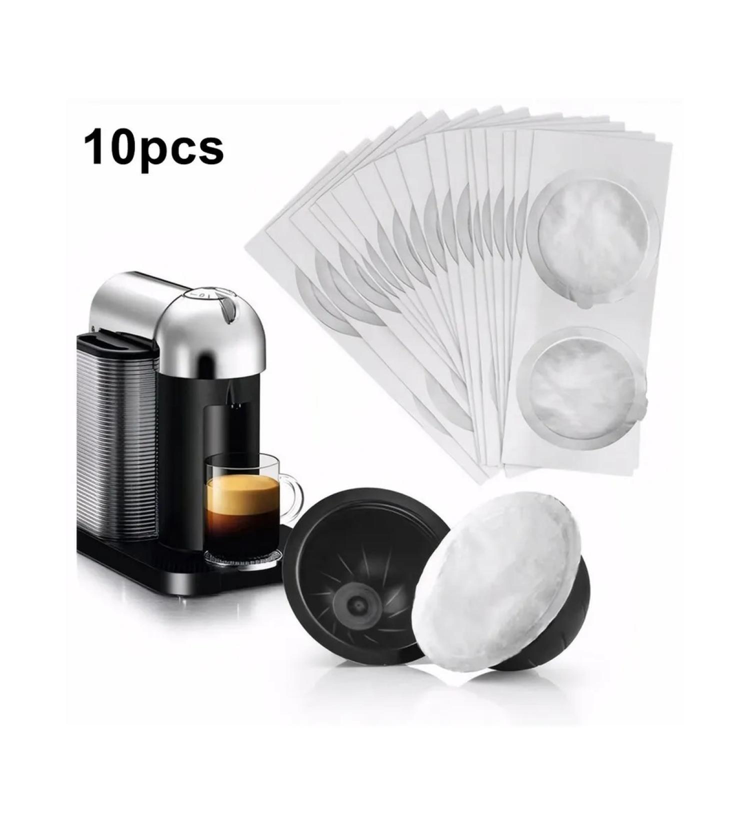Aluminum lids for coffee capsule Vertuo 10pcs - Buy Online on GoSupps.com