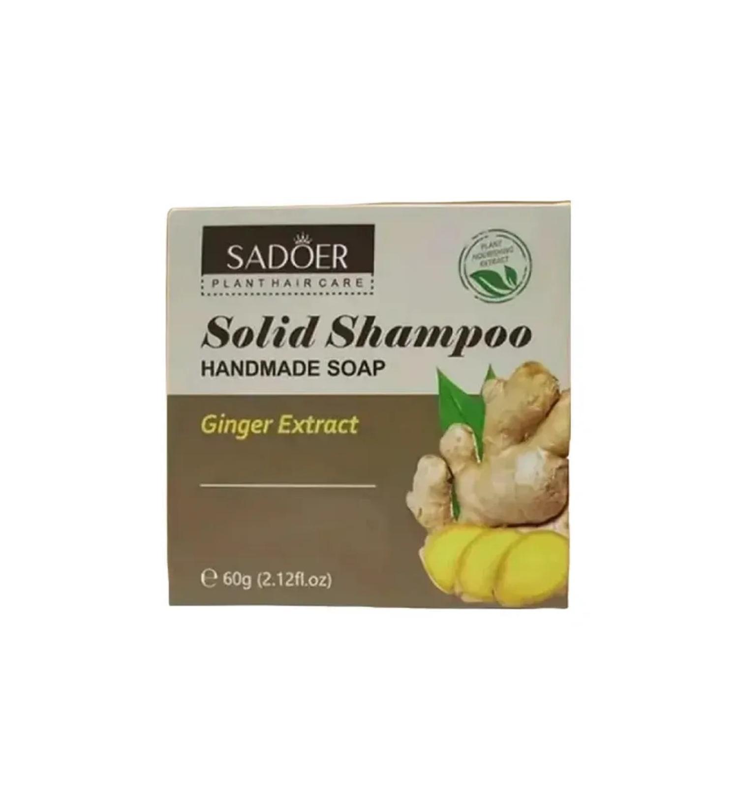 sadoer Hair shampoo is hard with ginger extract 60g - Buy Online on GoSupps.com