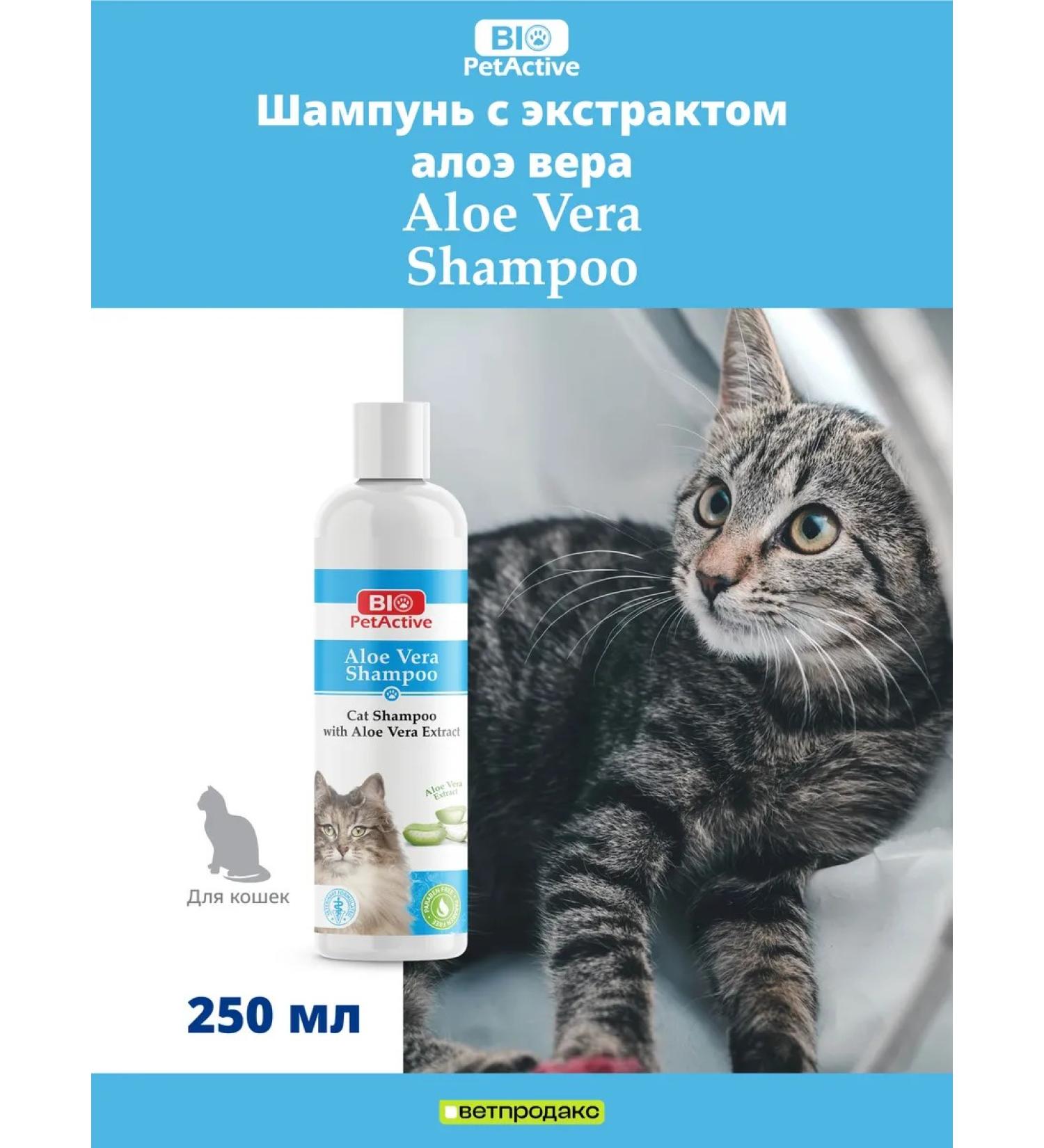 BioPetActive Shampoo with aloe vera for cats 250 ml
