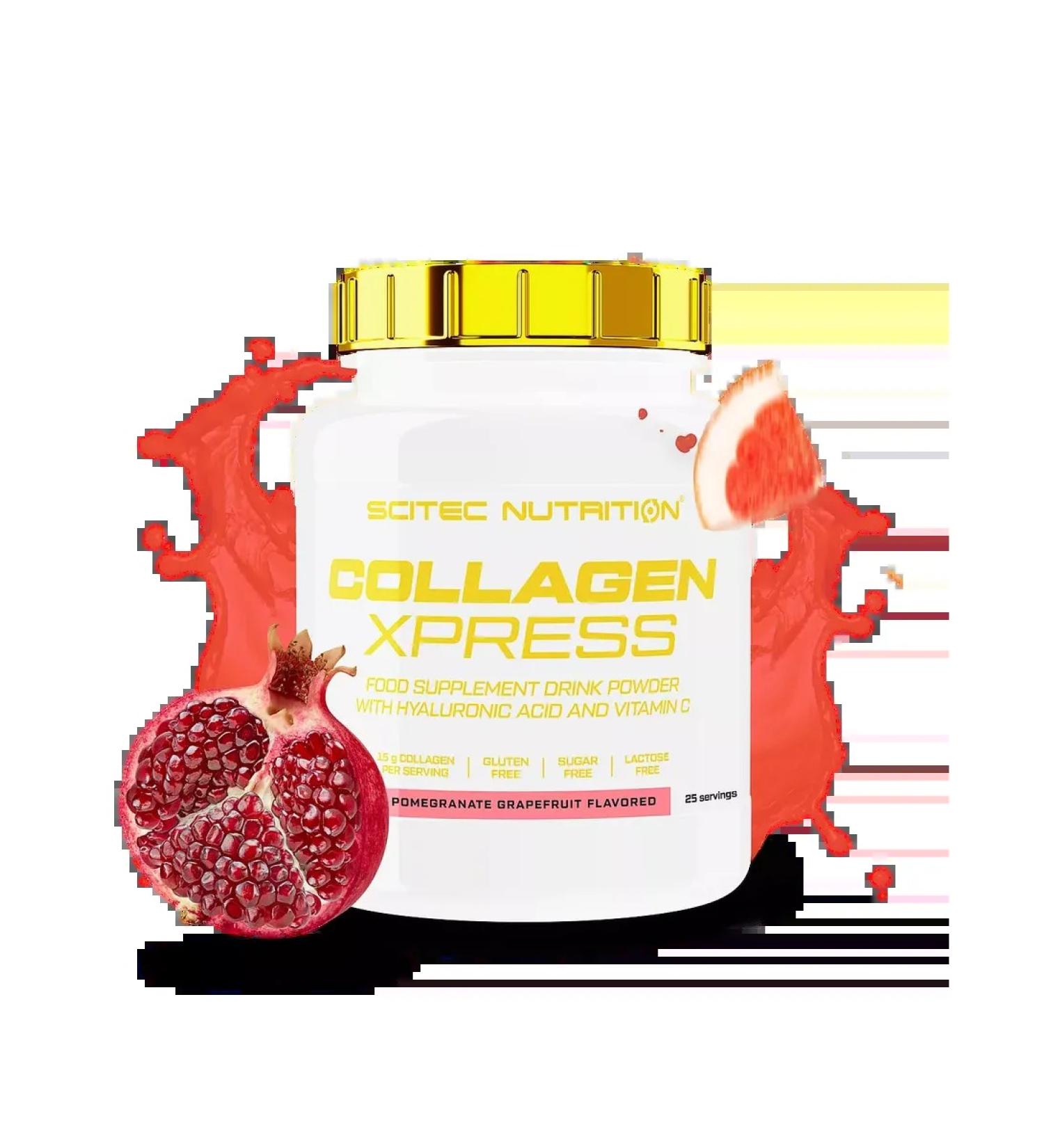 Scitec Nutrition Collagen plus vitamin C Collagen Xpress 475 g Pranrat Grape - Buy Online on GoSupps.com