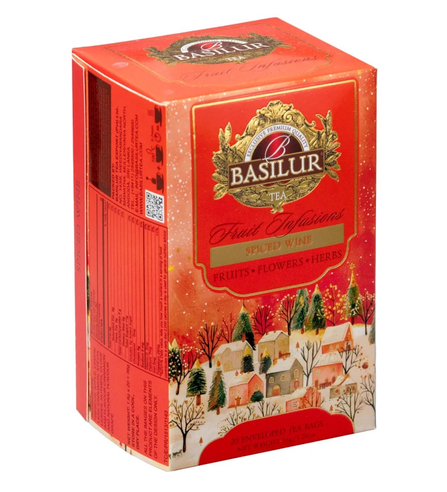 Basilur Her caffeine tea in bags spicy wine - Buy Online on GoSupps.com