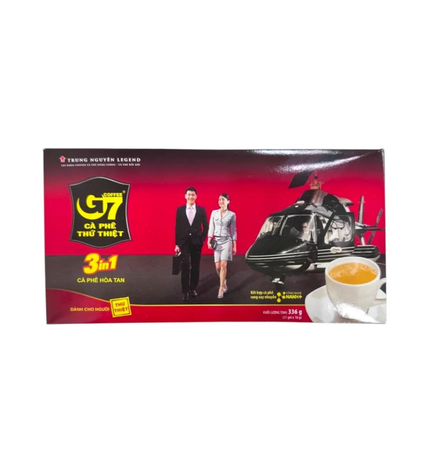 G7 Instant Coffee Vietnamese coffee 3v1 g7 21 bags of 16 g