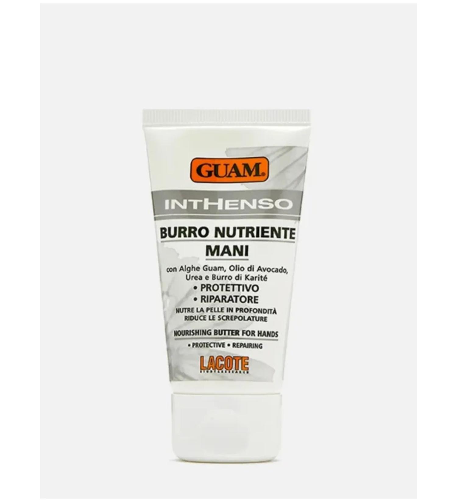 Nourishing hand cream with shea butter GUAM inthenso burro nutriente mani - Buy Online on GoSupps.com