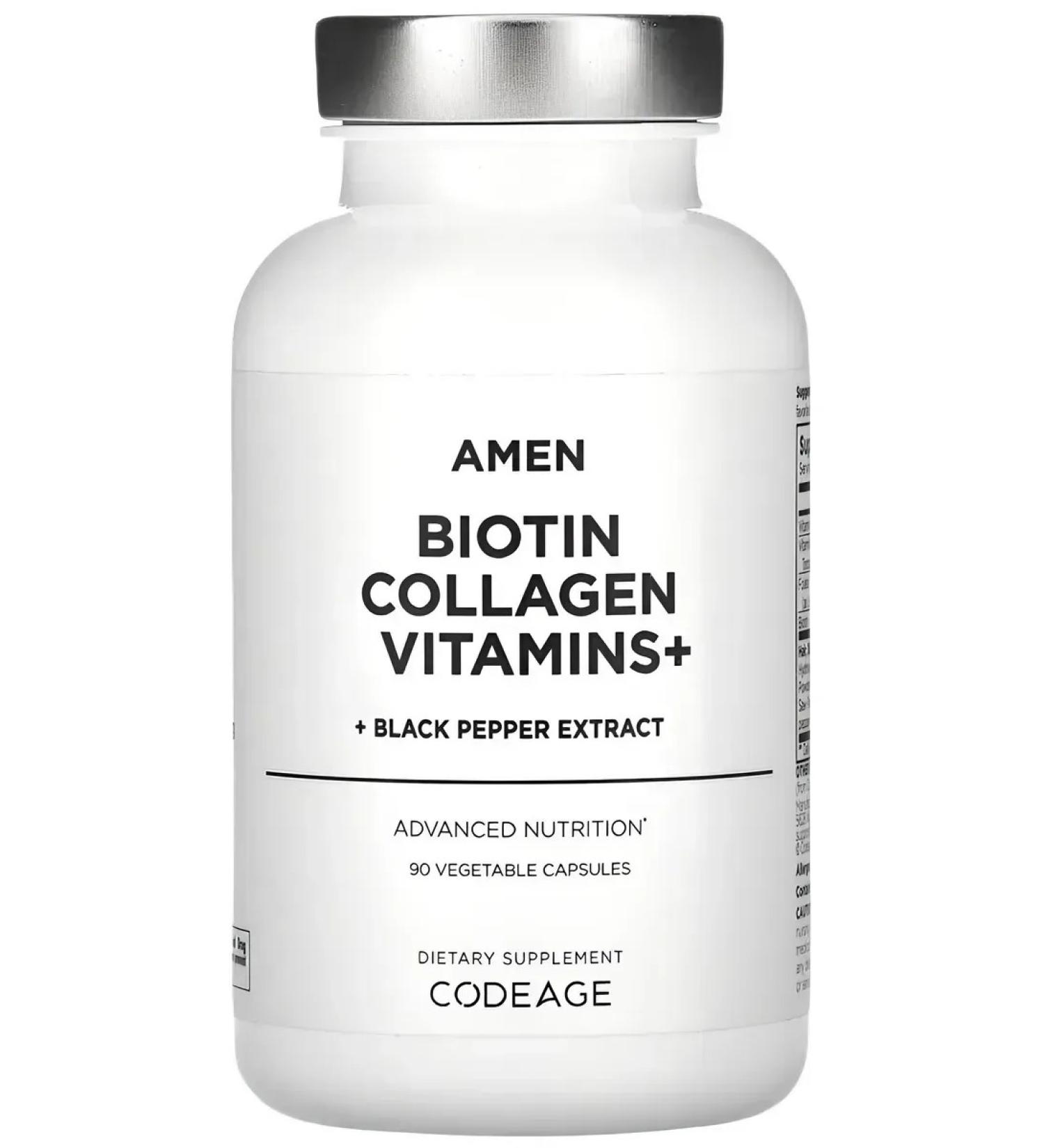 Codeage BIOTIN 10 000 mcg 90 capsules - Buy Online on GoSupps.com