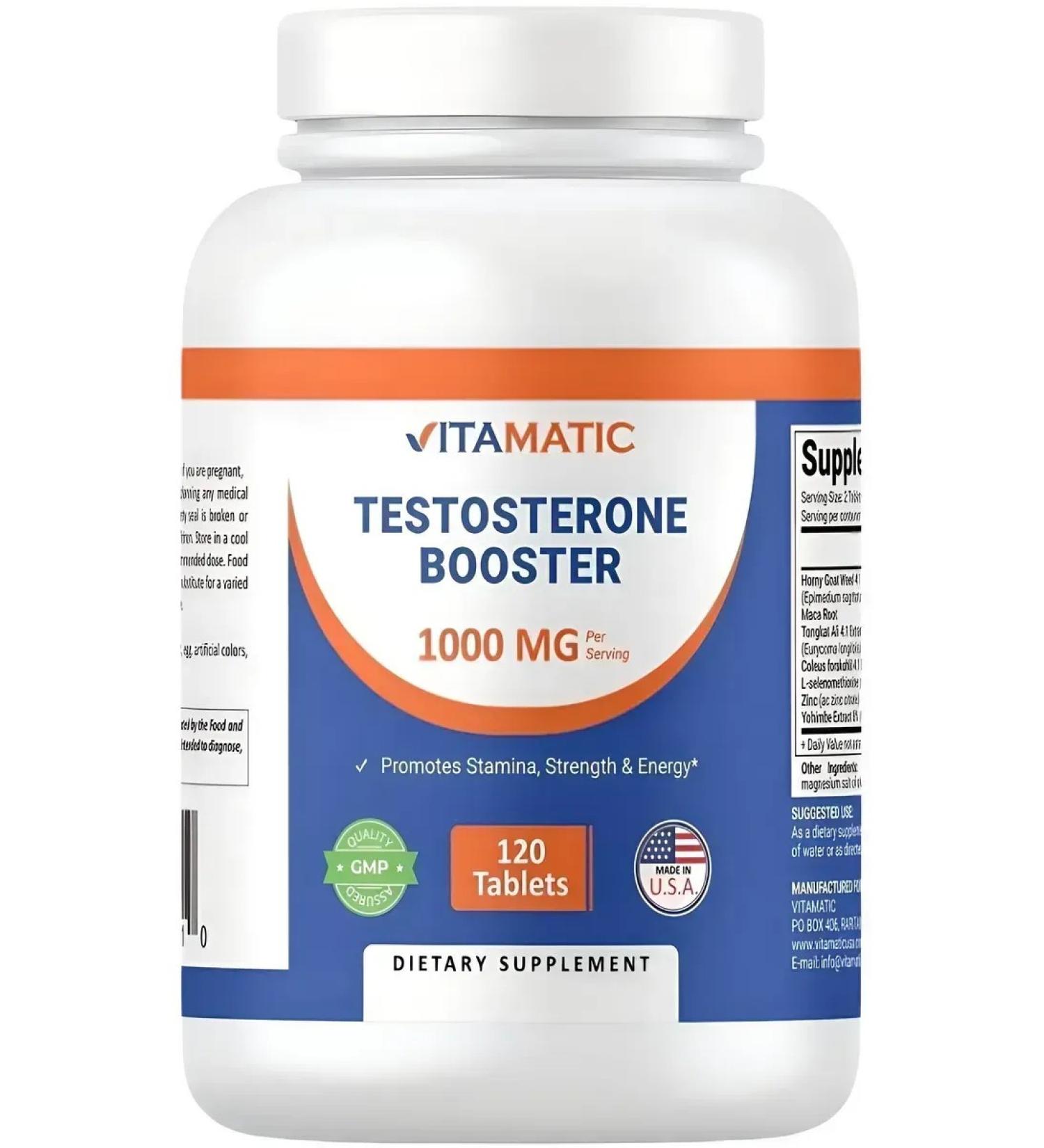 VitaMatic Testosterone booster 1000 mg 120 tablets