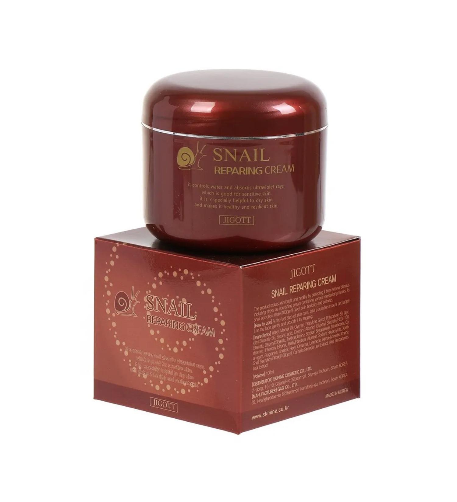 Jigott Face cream is nutritious with mucin snail 100 g - Buy Online on GoSupps.com