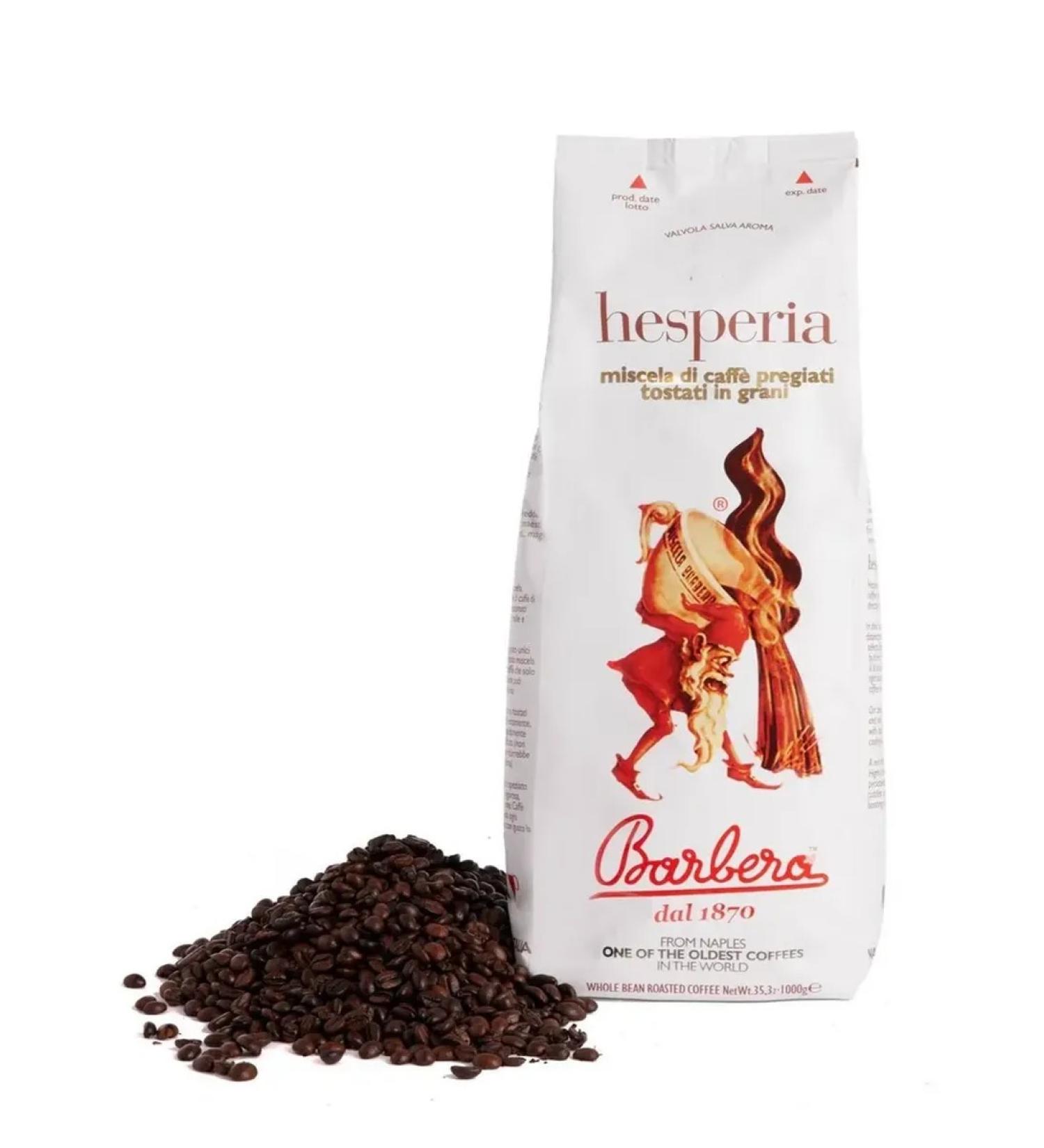 BARBERA Caff Coffee in the grains of Barbera Hesperia 1000g - Buy Online on GoSupps.com