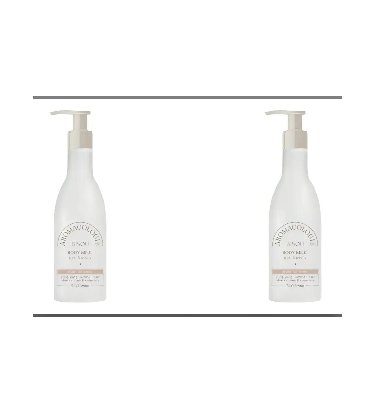 Bisou Body milk and peony milk 2 pcs 300 ml