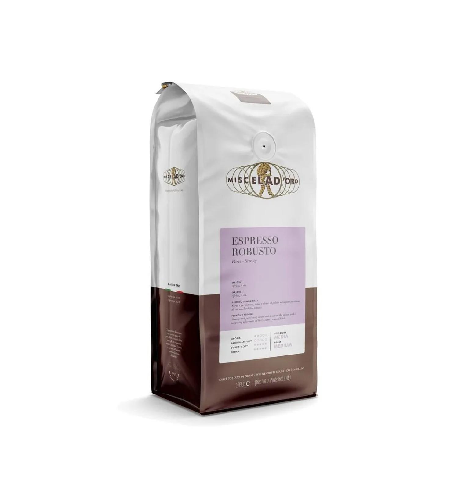 Coffee MISCELA d'Ooro Espresso Robusto in grains 1 kg