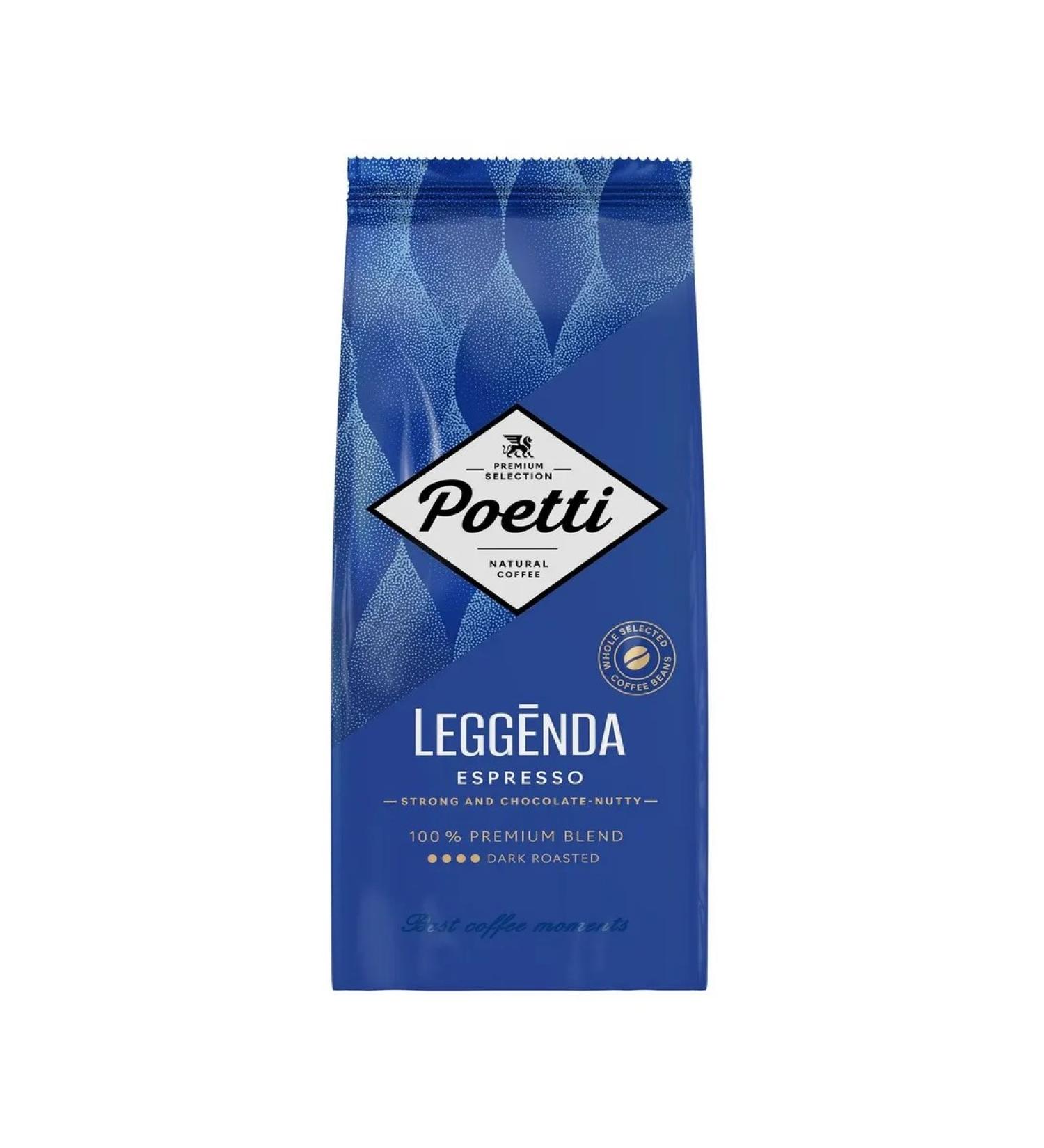 Poetti Leggenda Espresso coffee in 1 kg grains