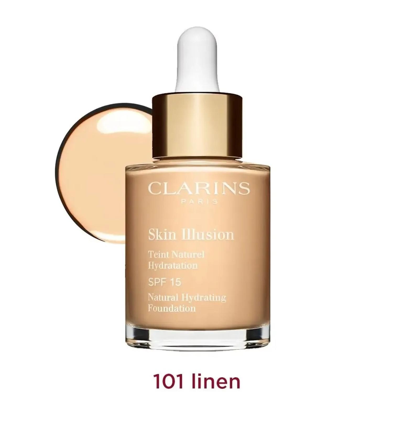 Clarins tone 101W moisturizing the tonal cream Skin Illusion SPF 15 - Buy Online on GoSupps.com