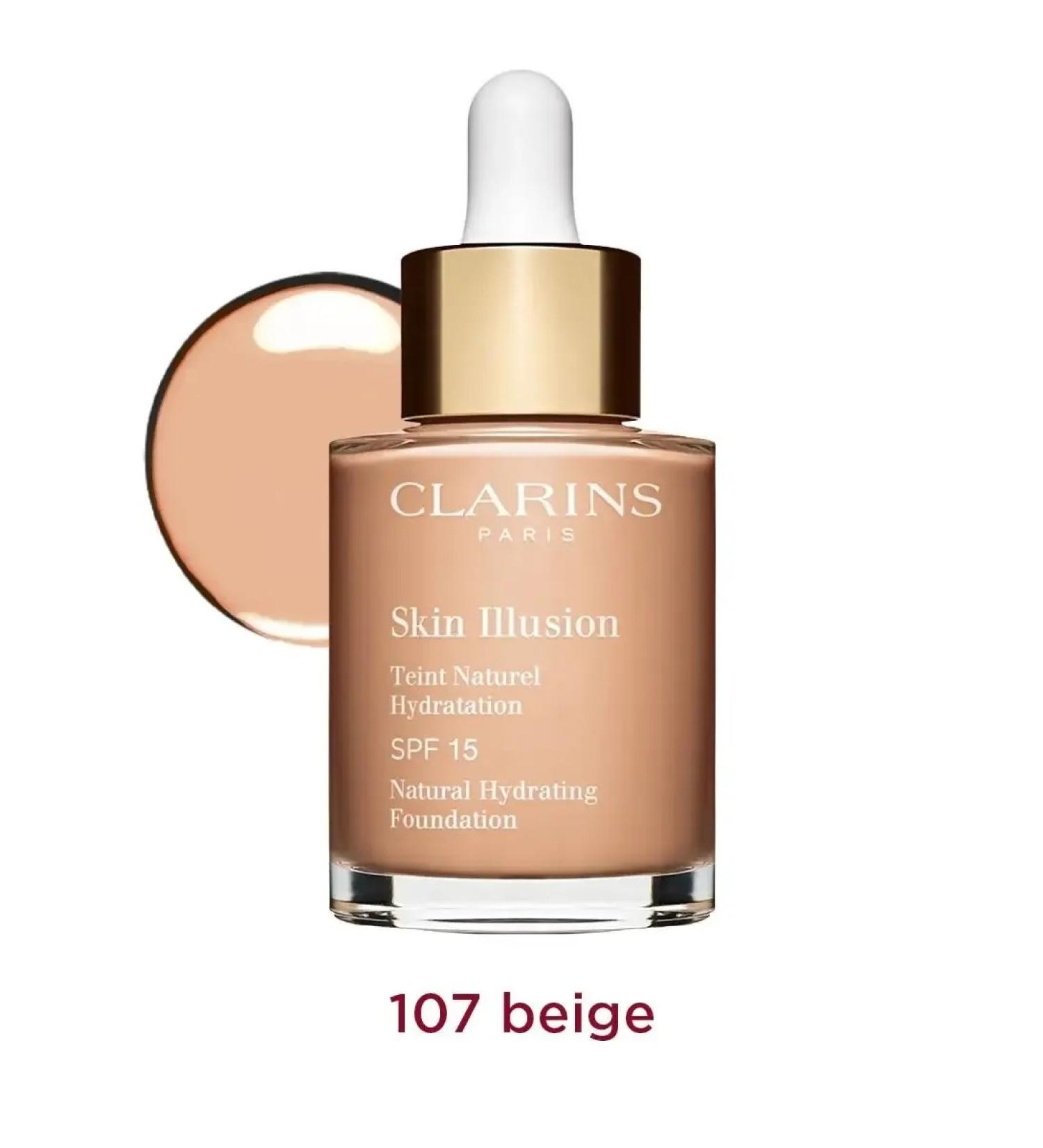 Clarins tone 107c moisturizing the tonal cream Skin Illusion SPF 15 - Buy Online on GoSupps.com