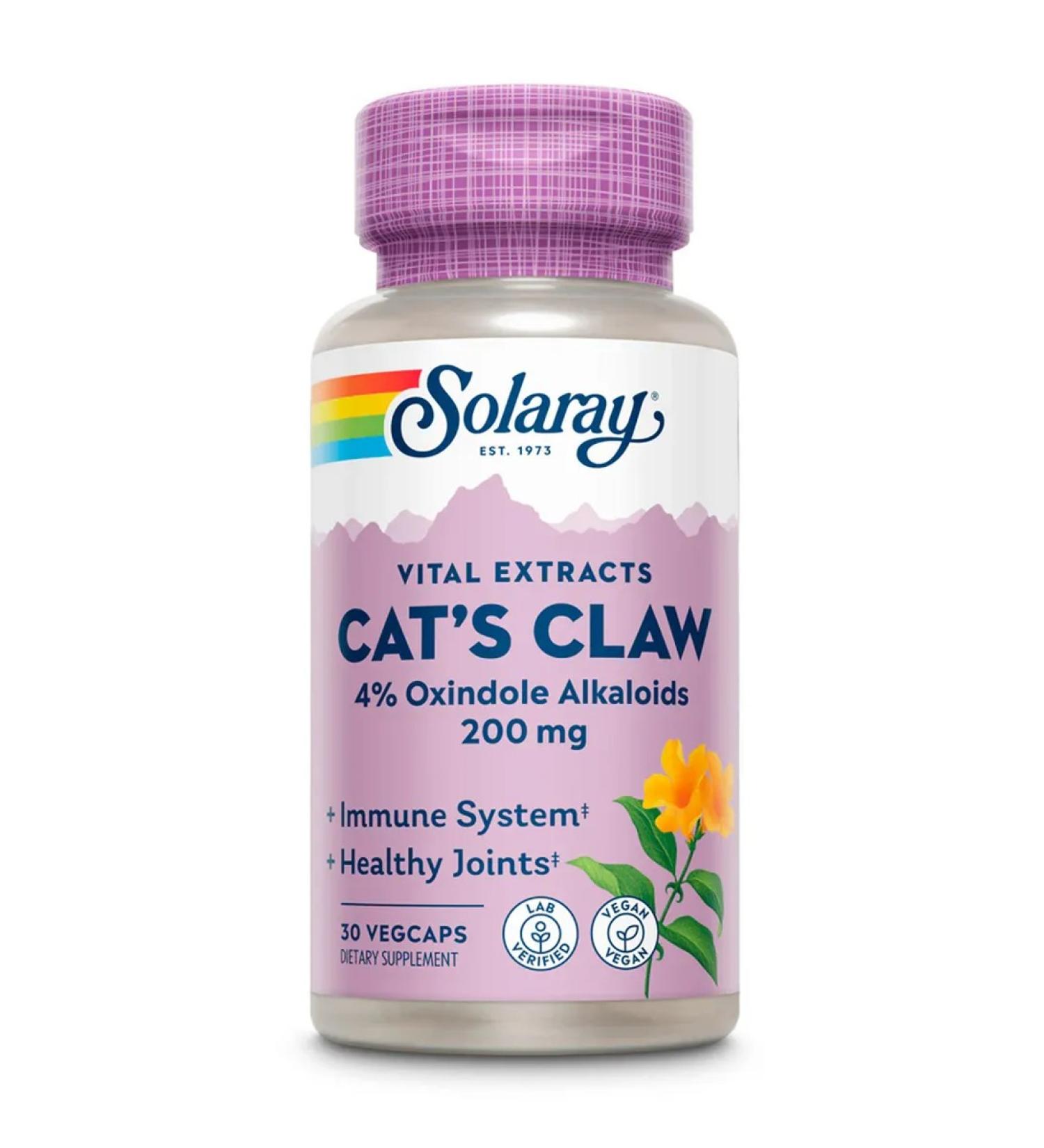 Solaray Cat's CLAW 200MG 30 capsules