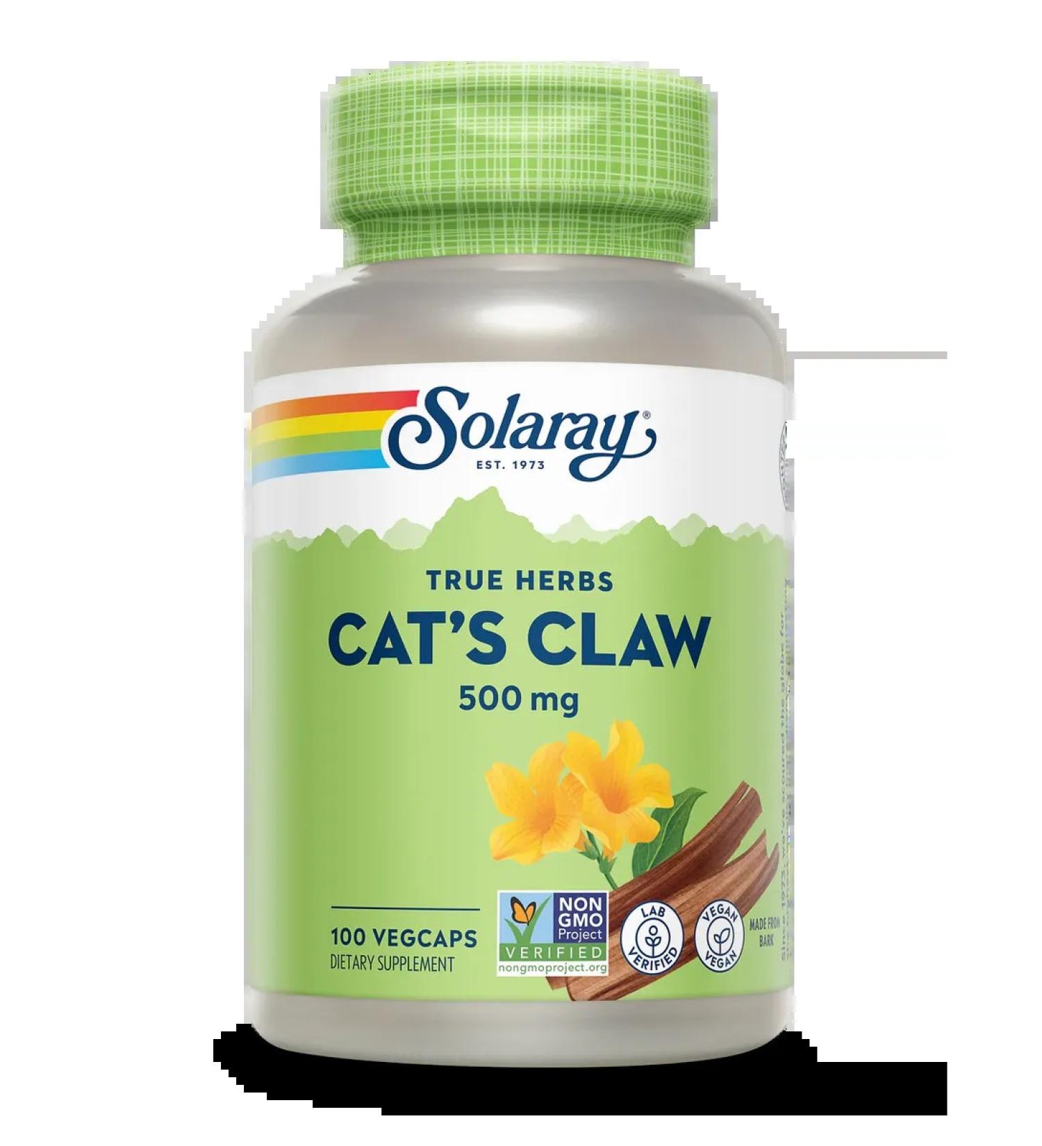 Solaray Cat's CLAW 500MG 100 capsules