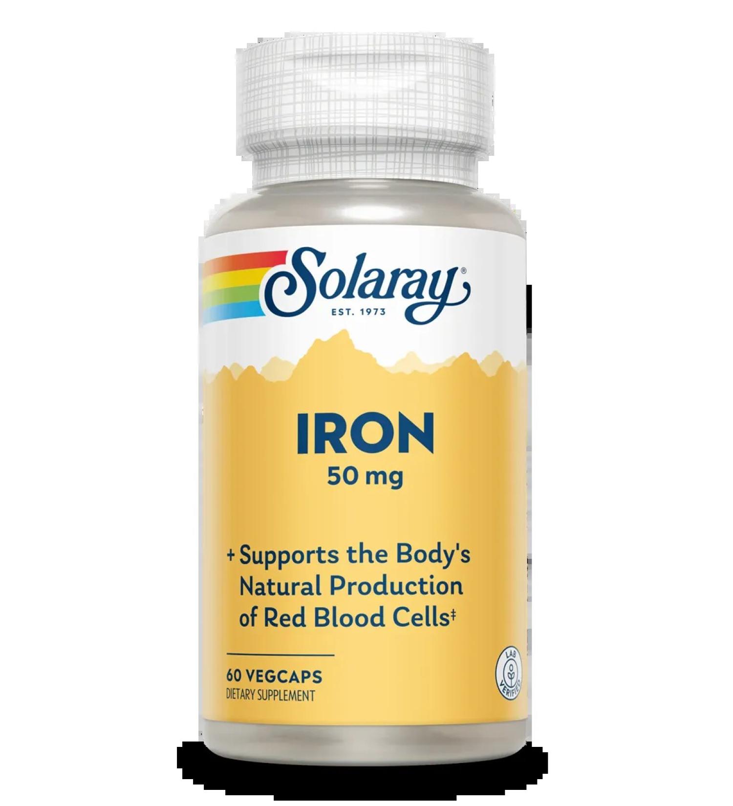 Solaray IRON 50MG 60 capsules