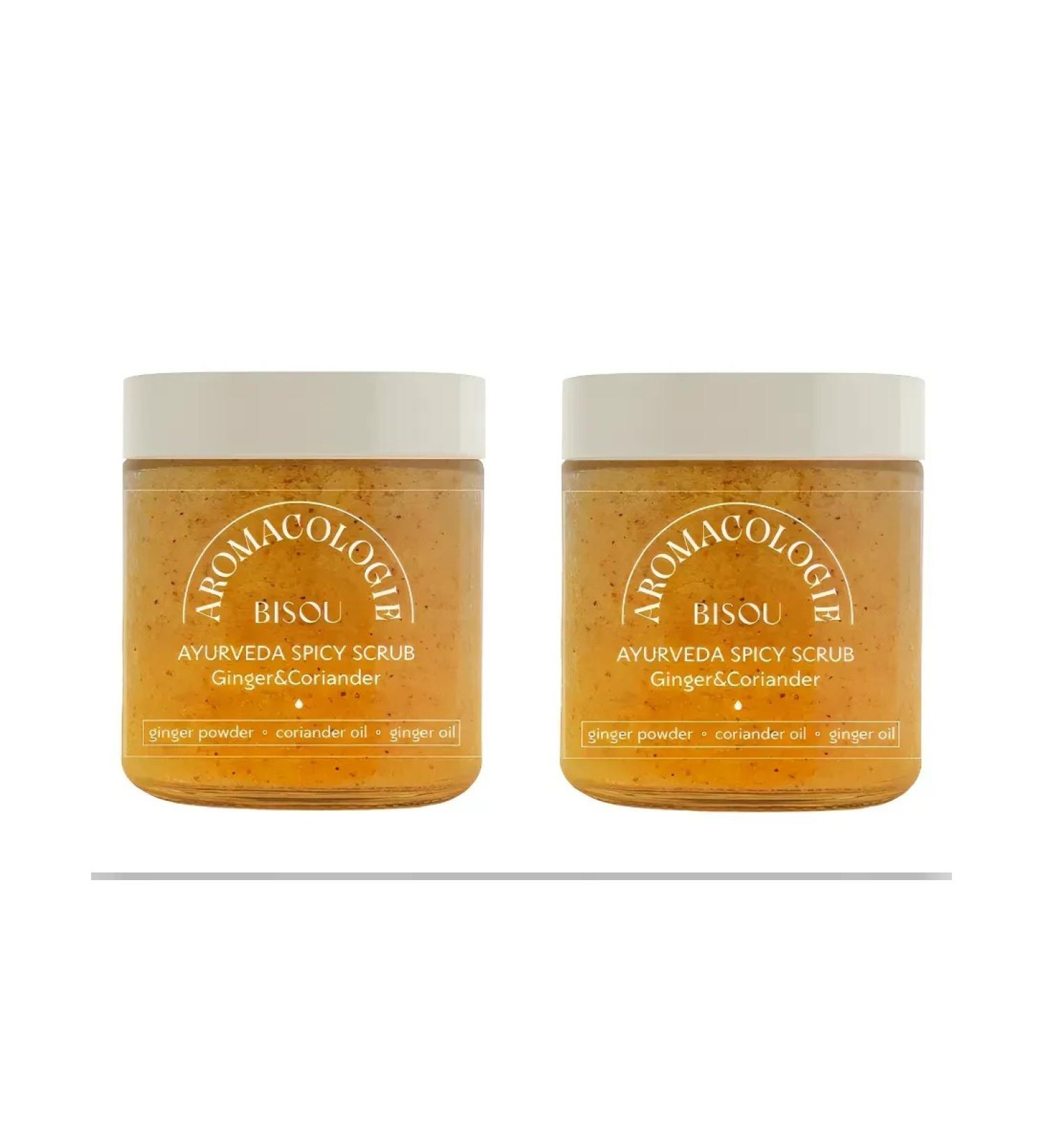 Bisou Body scrub spicy ginger and coriander 2 pcs 250 ml