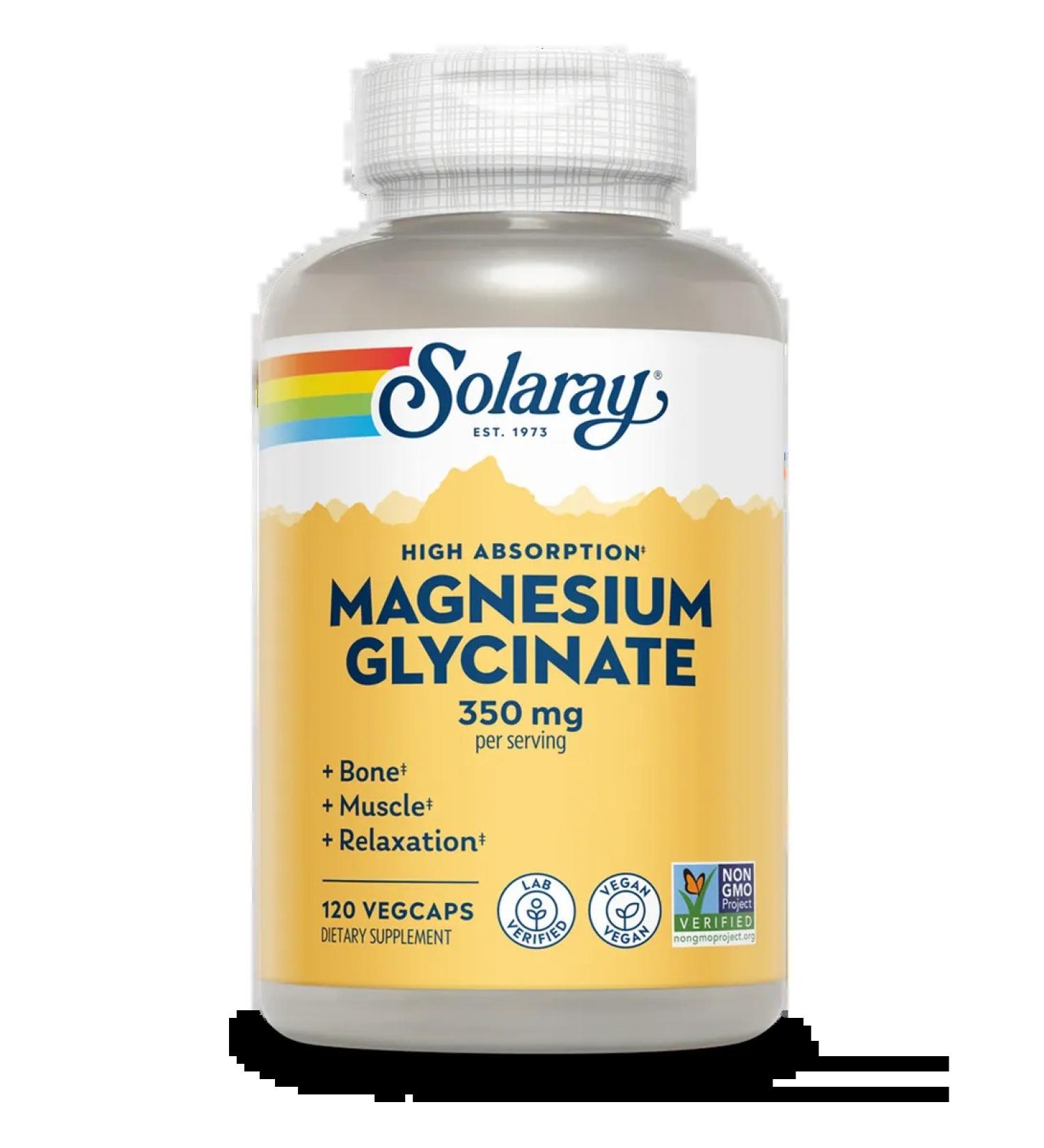 Solaray Magnesium Glycinate 350MG 120 capsules