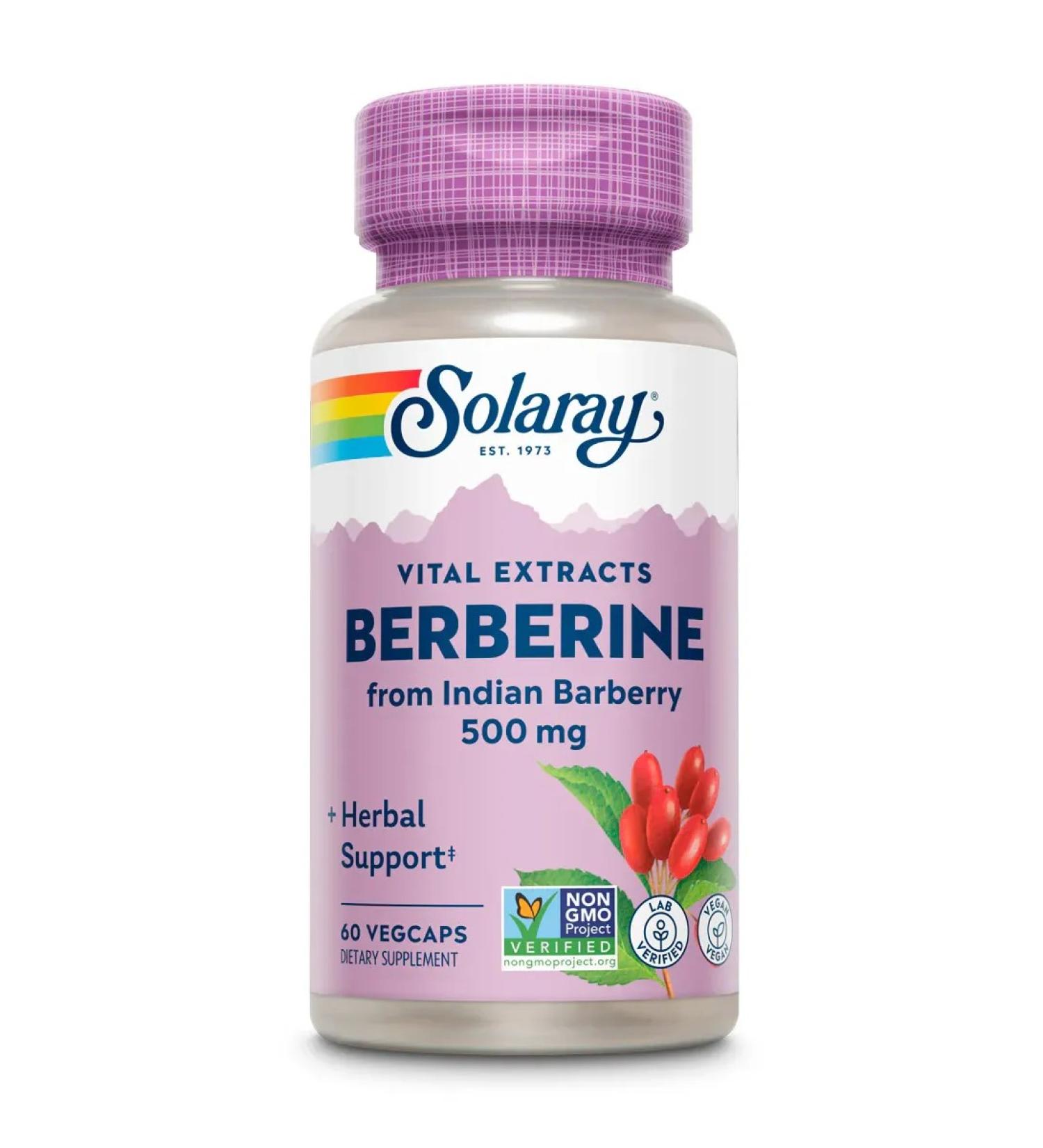 Solaray Berberine from Indian Barberry 500MG 60 capsules