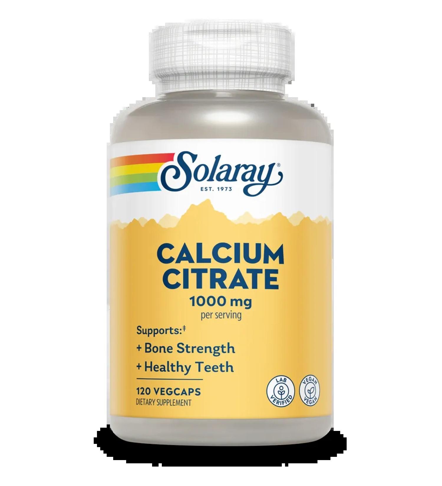 Solaray Calcium Citrate 1000mg 120 capsules