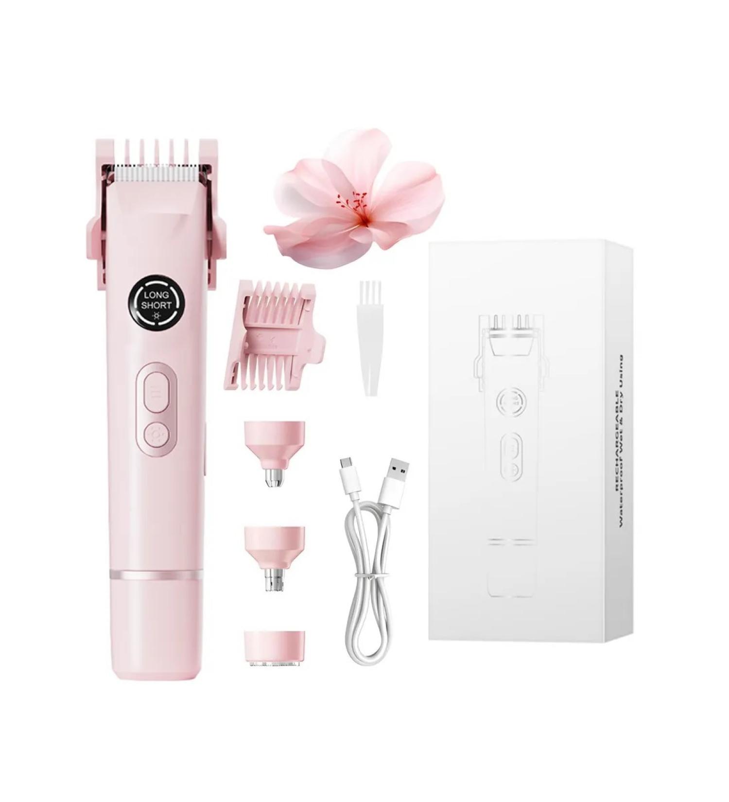 IPX7 4 in 1 bikini trimmer for pink - Buy Online on GoSupps.com