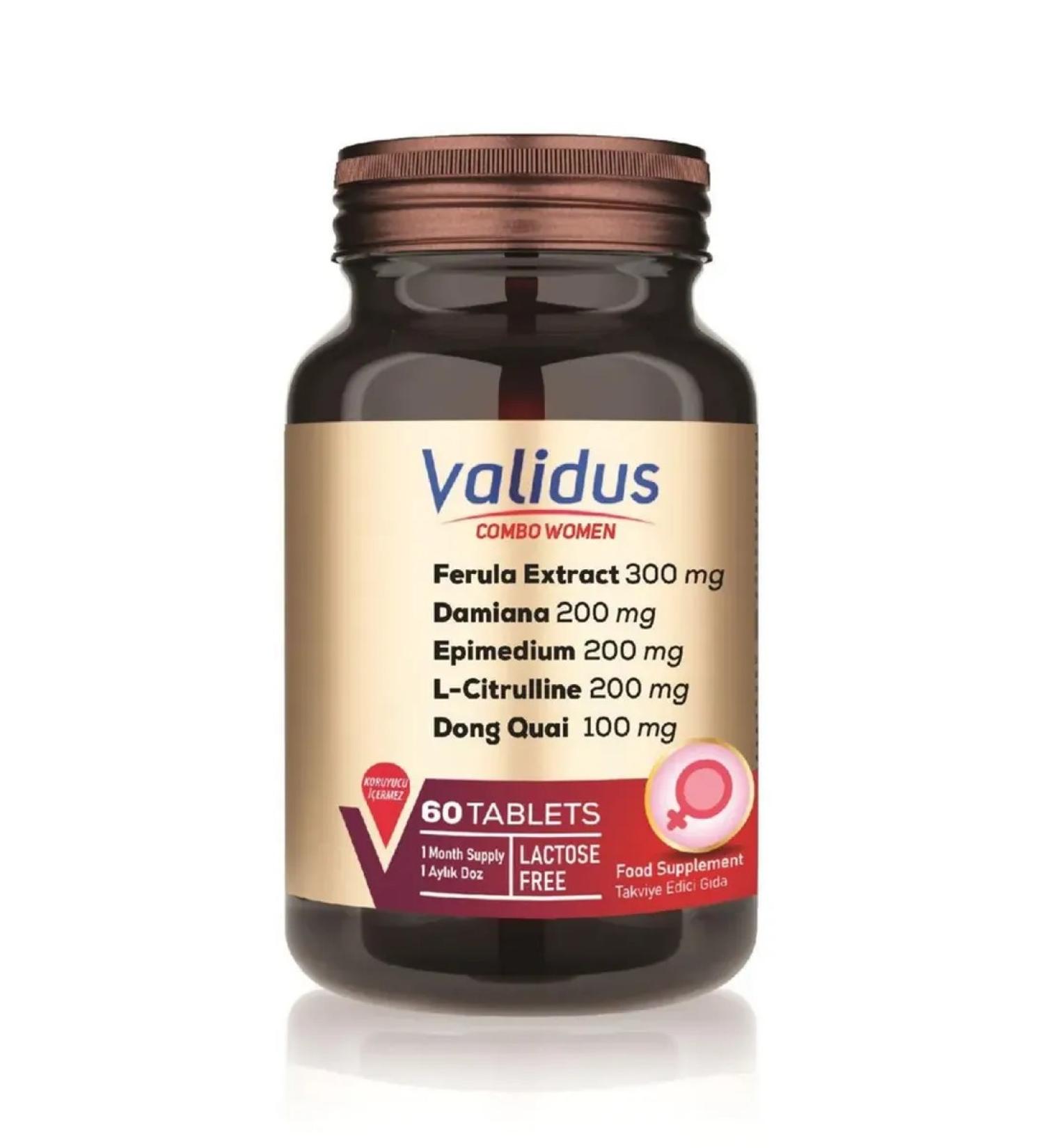 Validus Complex for women Epimedium + Damian Combo Women 60 table - Buy Online on GoSupps.com