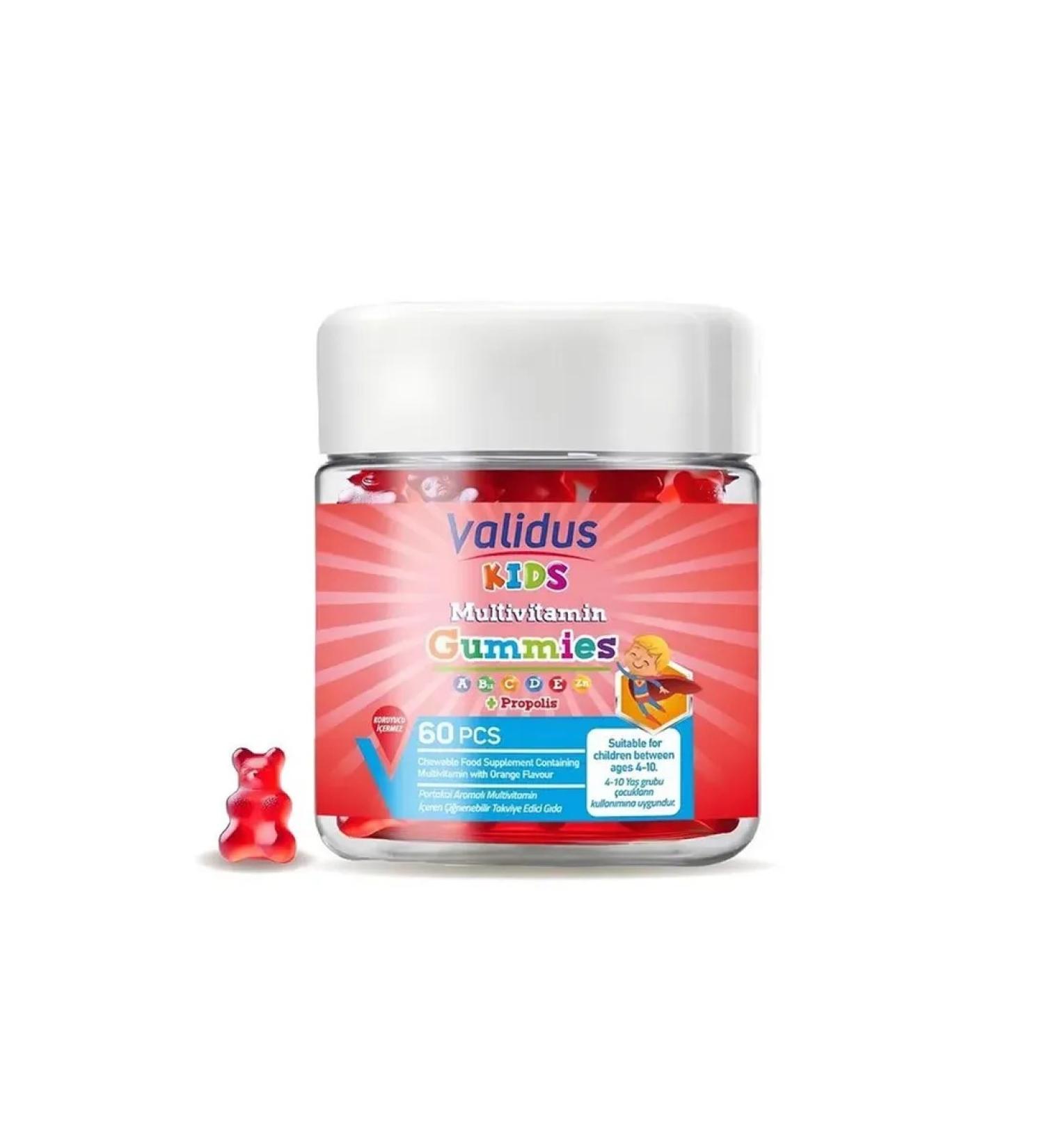 Validus Multivitamin for children chewing marmalade 60 pcs - Buy Online on GoSupps.com