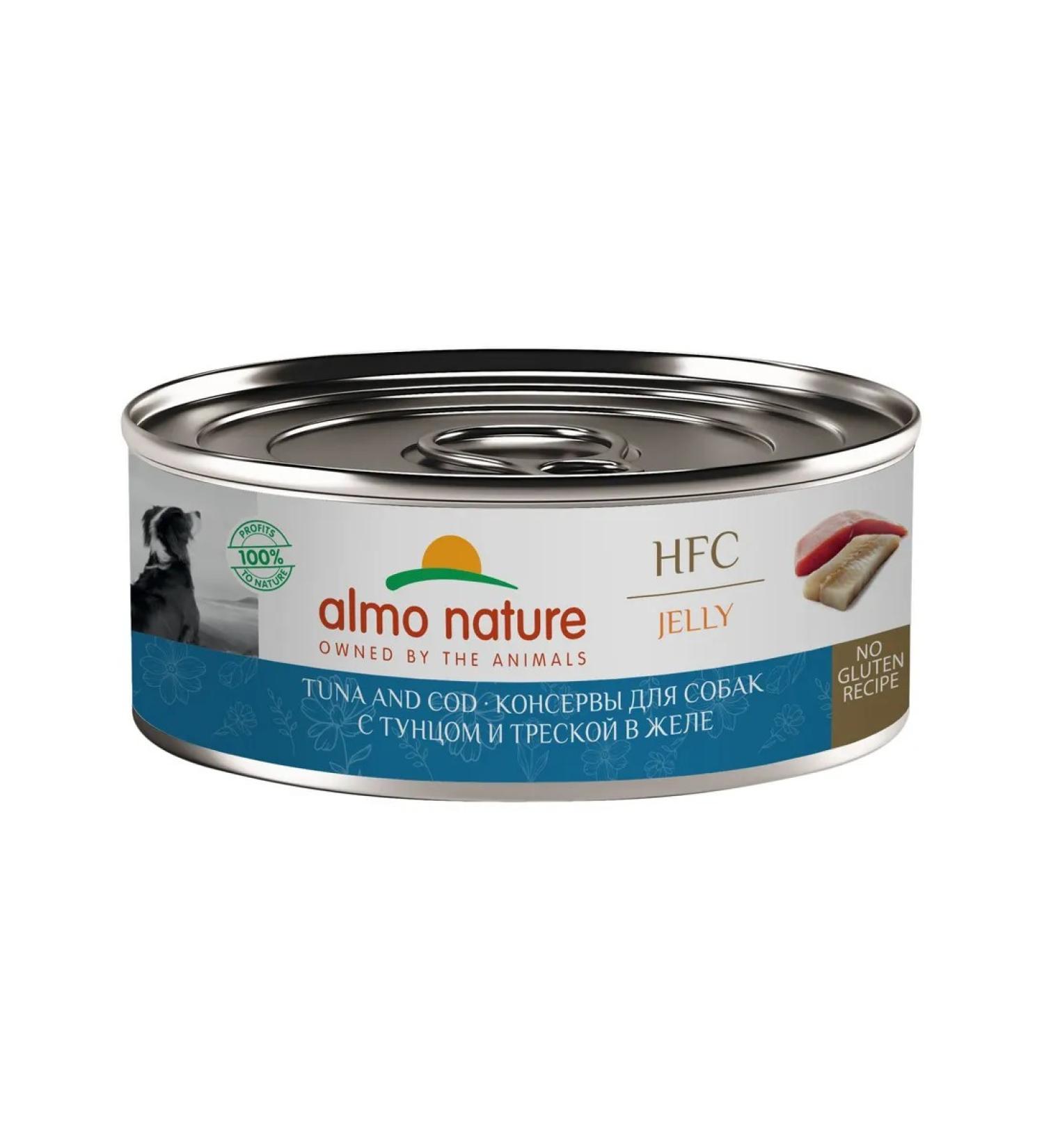 Almo Nature canned food Feed for dogs with tuna and cod 12 pcs x 100 g