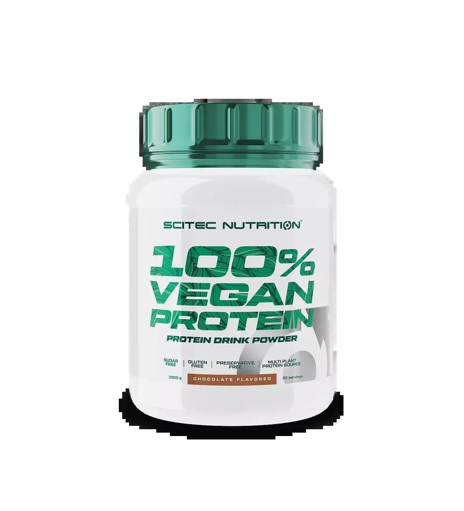 Scitec Nutrition Vegan protein Scitec 100% Vegan Protein 1000G chocolate - Buy Online on GoSupps.com