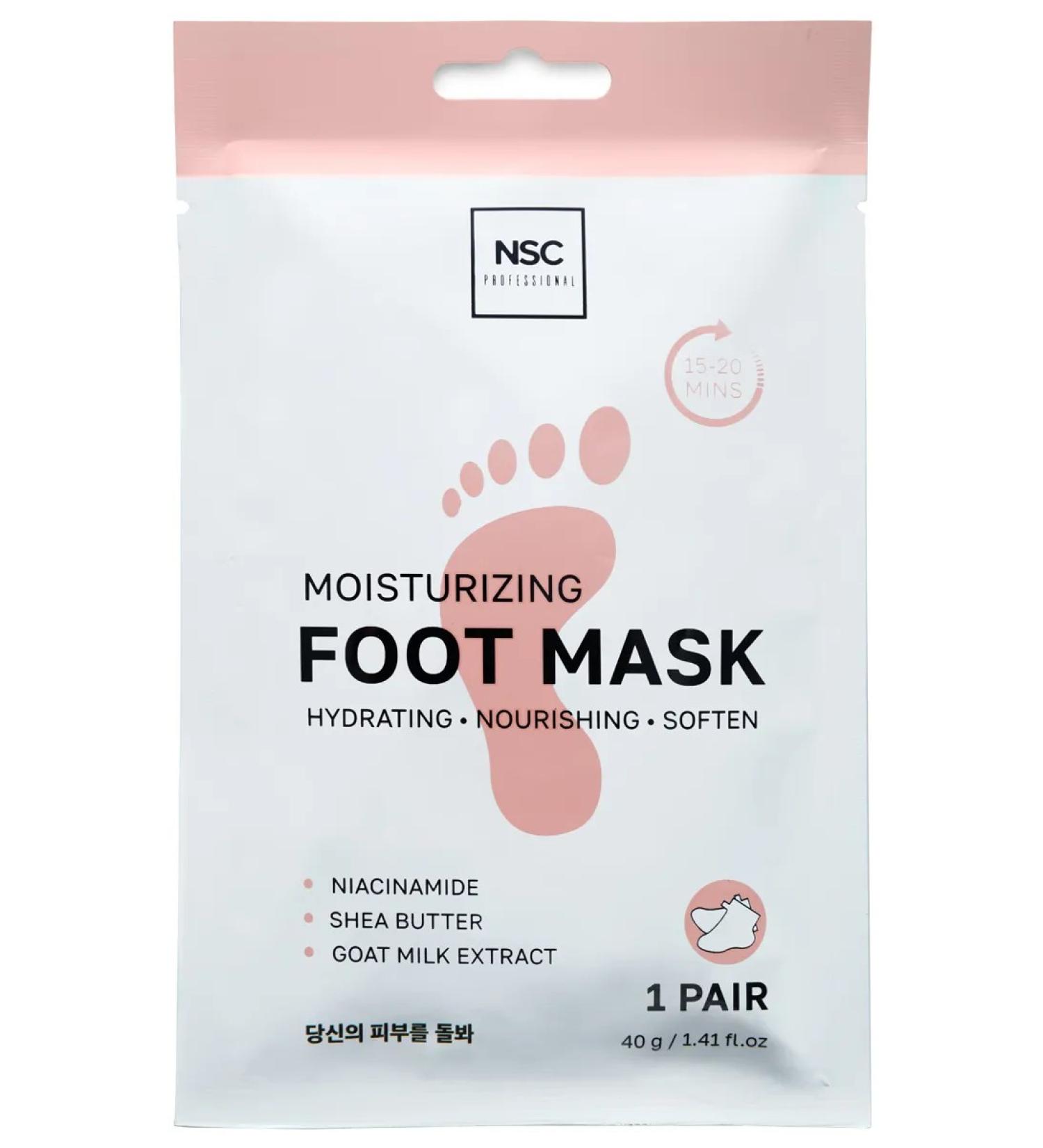 NSC Feet mask socks moisturizers 1 pair 40gr - Buy Online on GoSupps.com