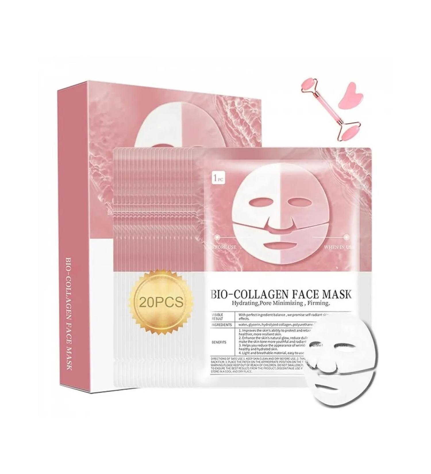 COLLAGEN MASK against wrinkles moisturizing glass lifting to - Buy Online on GoSupps.com