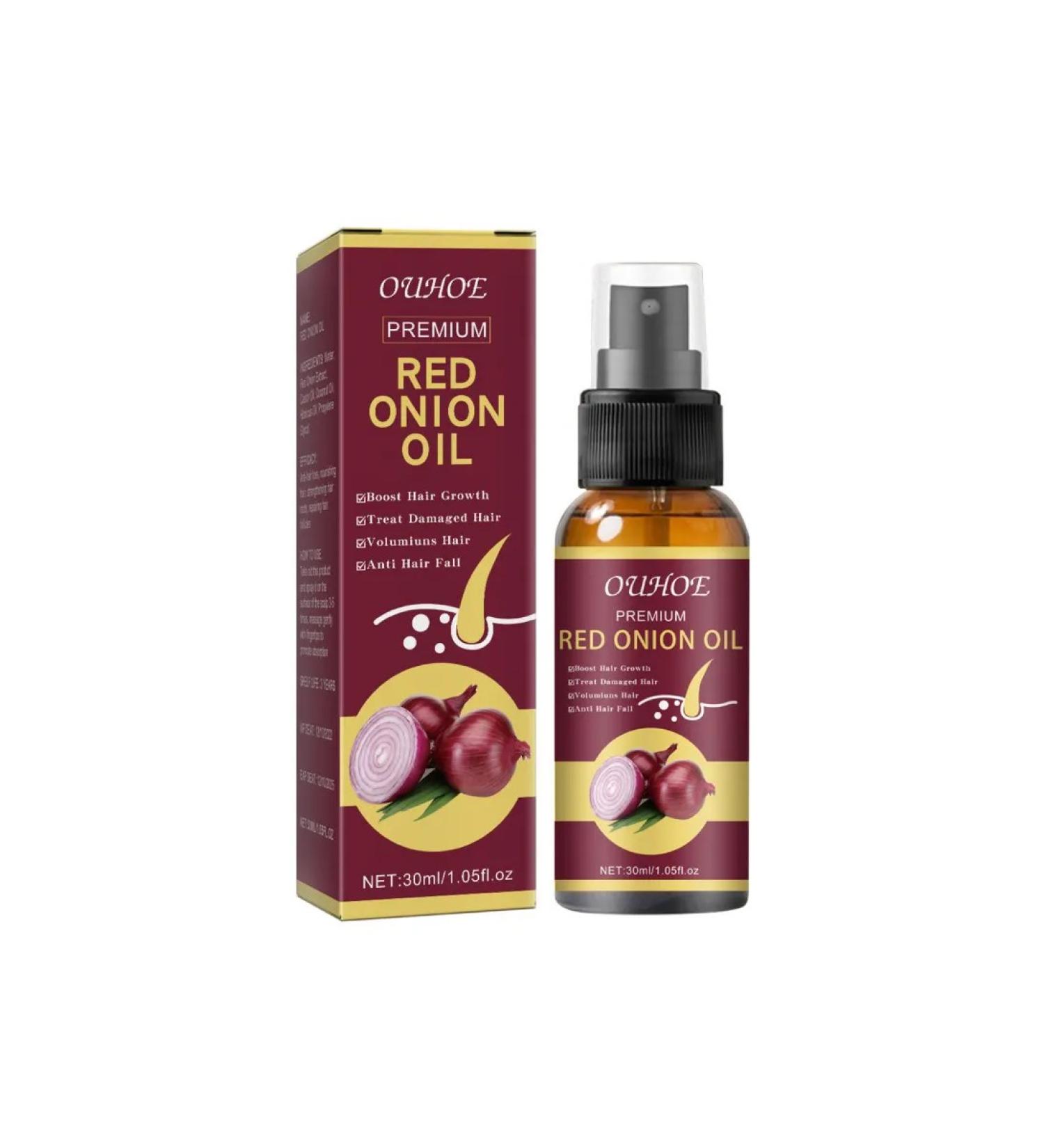 Ouhoe Onion hair grows oil to strengthen the roots moisturize the shine - Buy Online on GoSupps.com