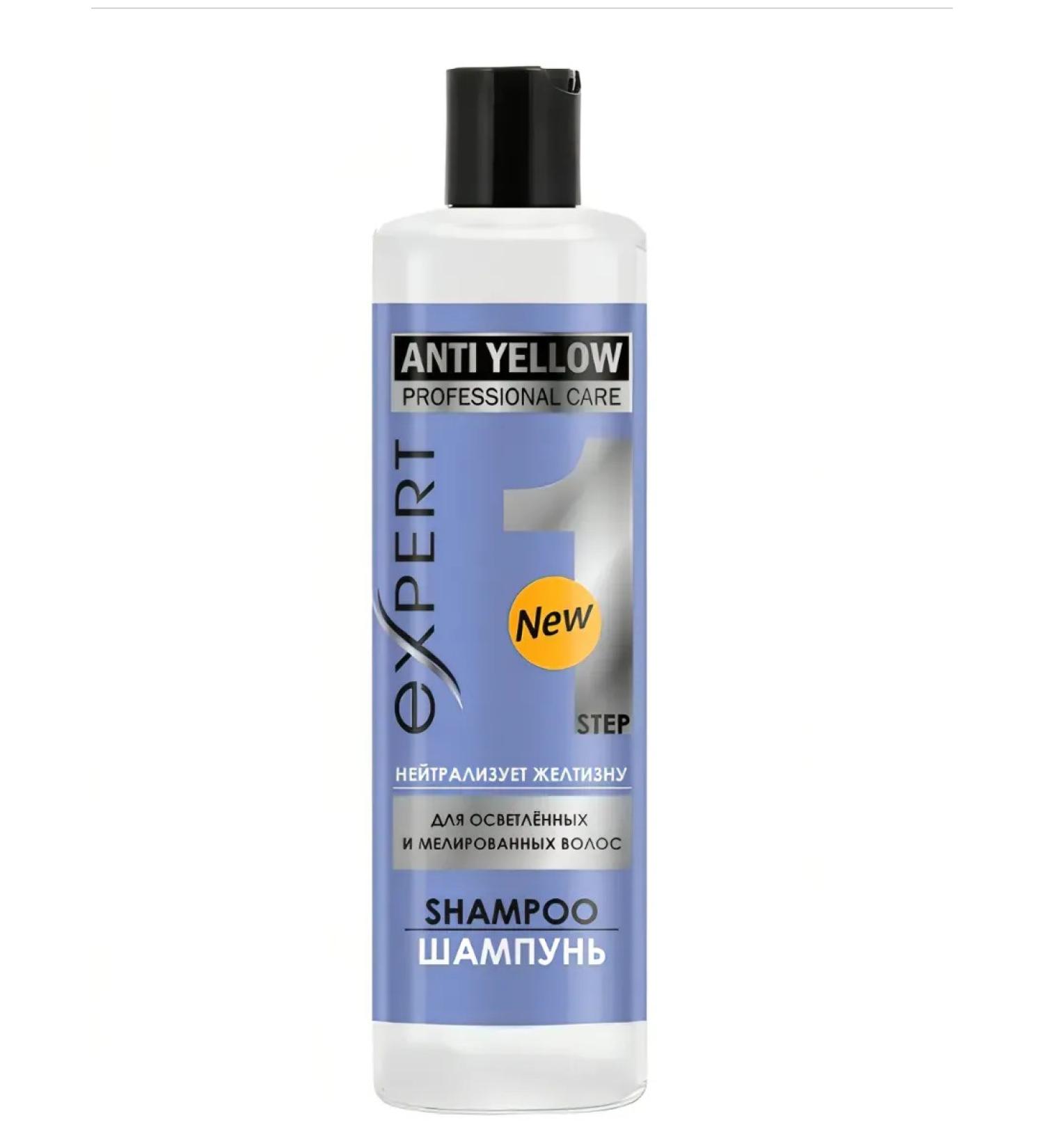 PROFESSIONAL CARE Shampoo for lightened and highlighted hair "Anti Yellow" - Buy Online on GoSupps.com