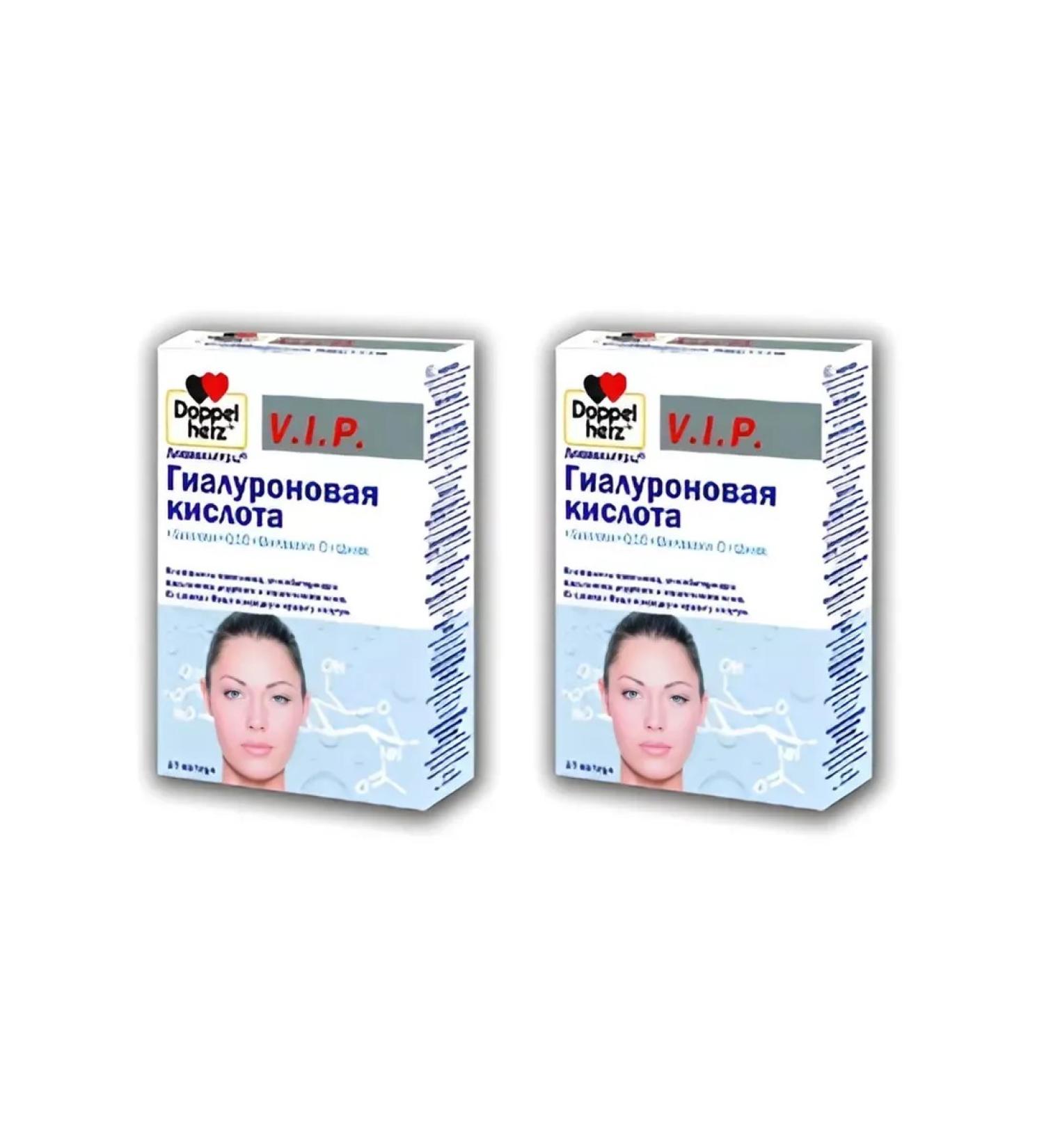 Doppelherz Hyaluronic K-Ta+BIOTIN+Q10+Vitamin C+Zinc 30 Capsules 2 SU