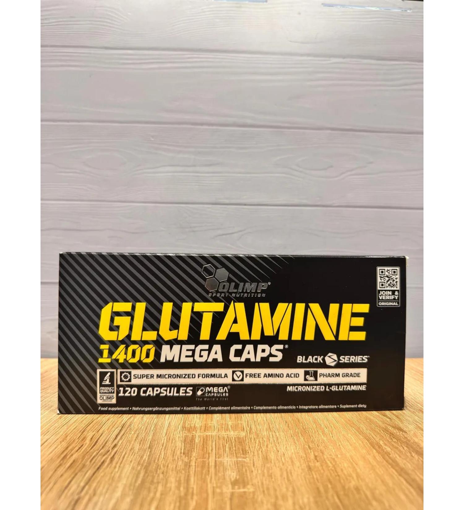 Olimp Sport Nutrition Glutamine 1400 Mega Caps Glutamin 120 capsules - Buy Online on GoSupps.com