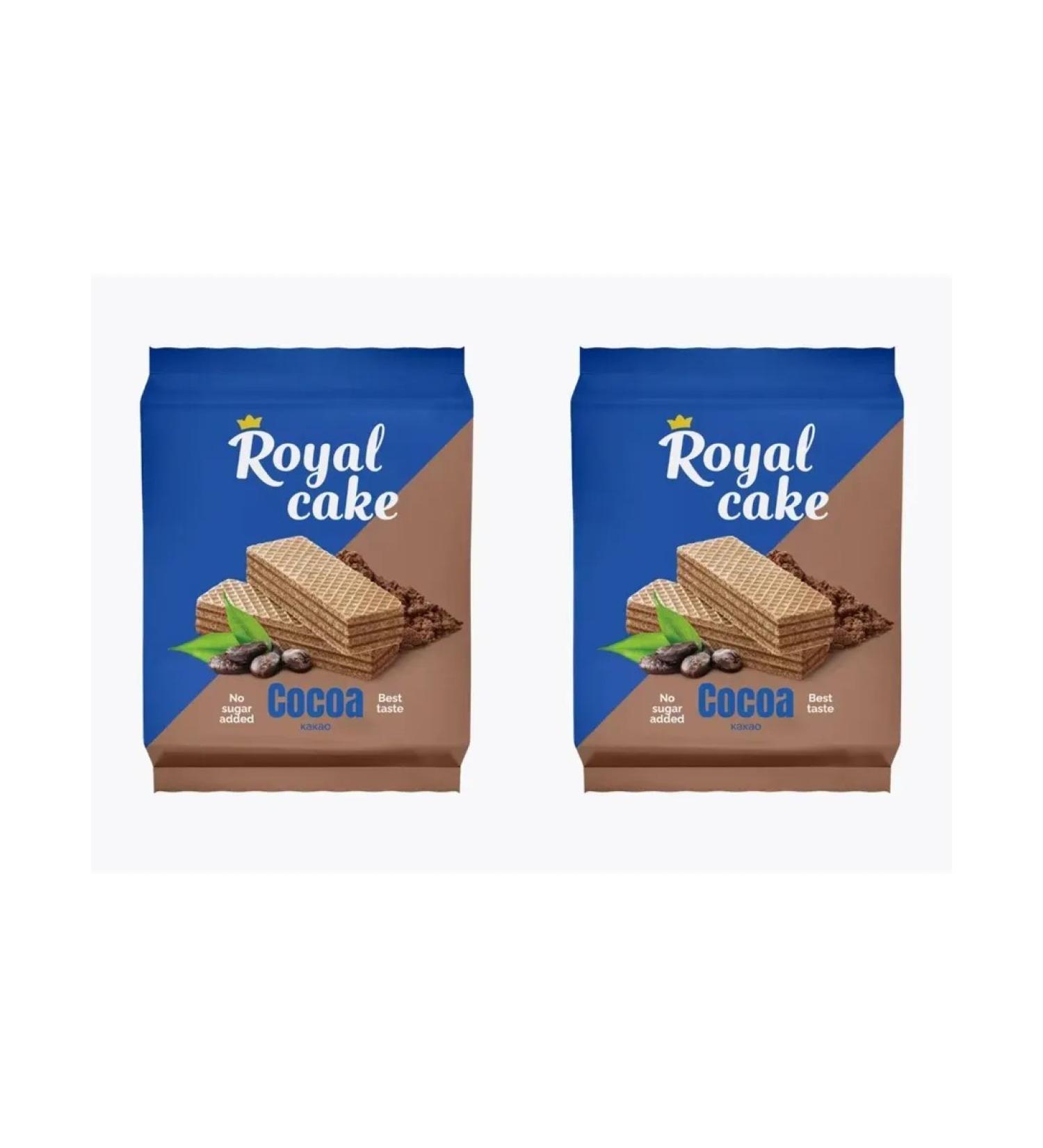 ROYAL CAKE Waffles on sorbitol with cocoa 120g 2UP - Buy Online on GoSupps.com