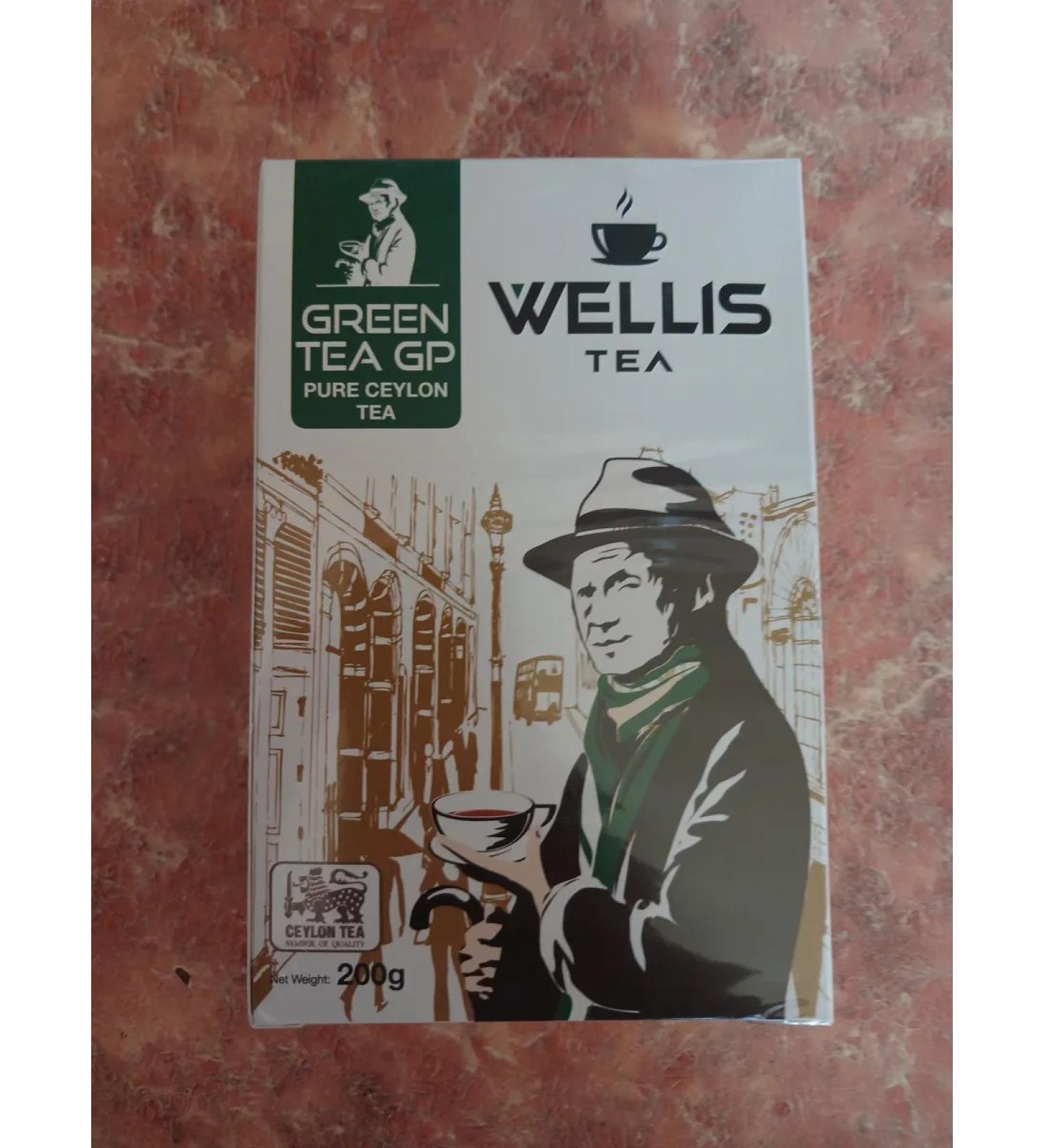 WELLIS TEA Tea Wellis Green Tea Gp Pure Ceylon 200g - Buy Online on GoSupps.com