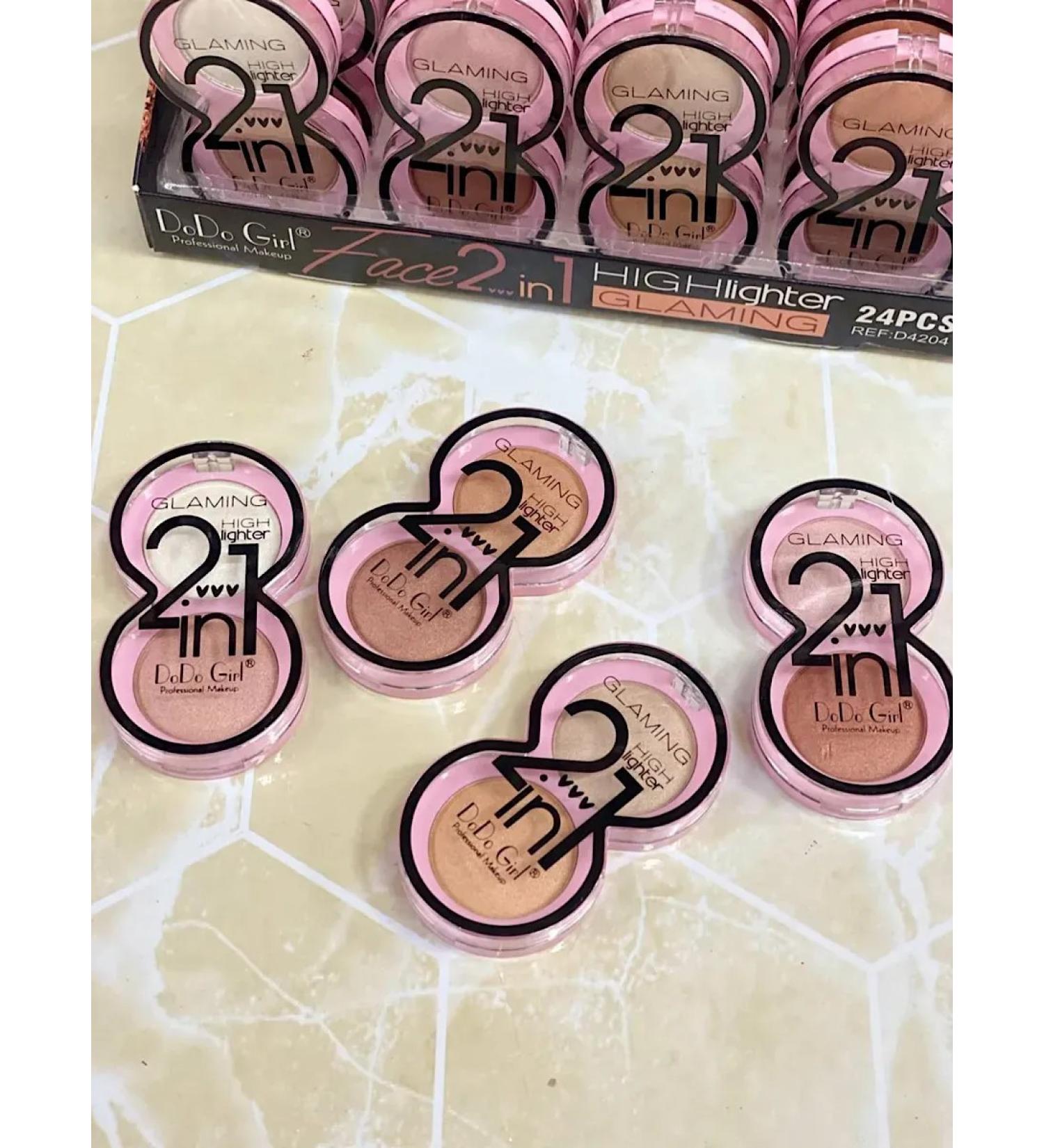 Highlighter for face of 2 colors set of 4pcs - Buy Online on GoSupps.com