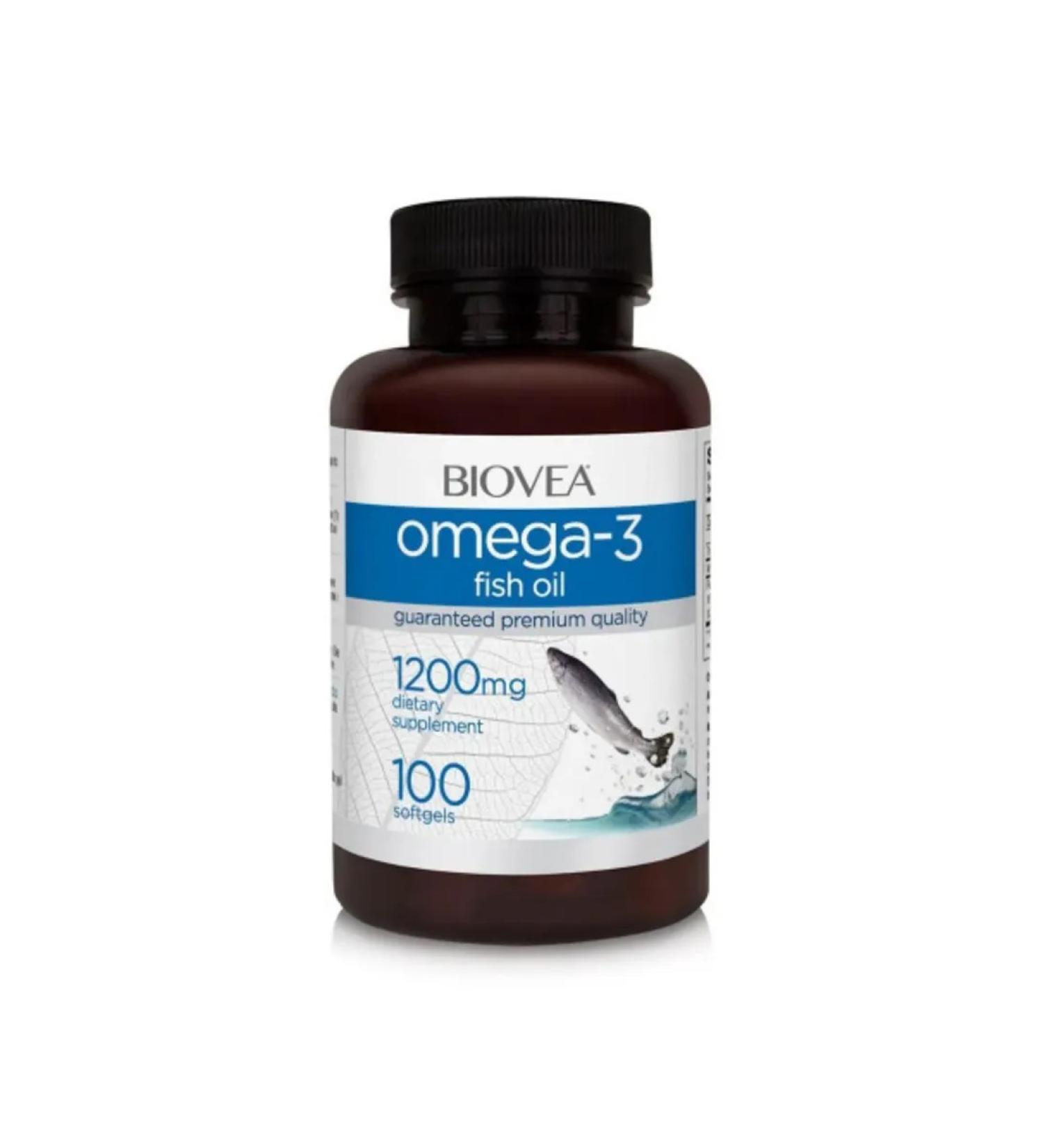 BIOVEA Omega-3 Fish Oil 1200 Mg 100 capsules