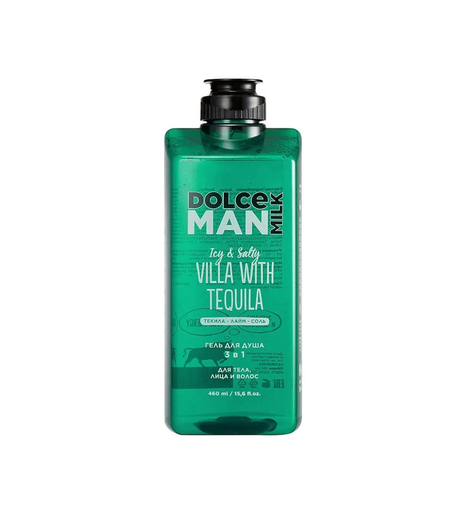 DOLCE MILK Shower gel 3 in 1 "tequila villa" MAN 460 ml
