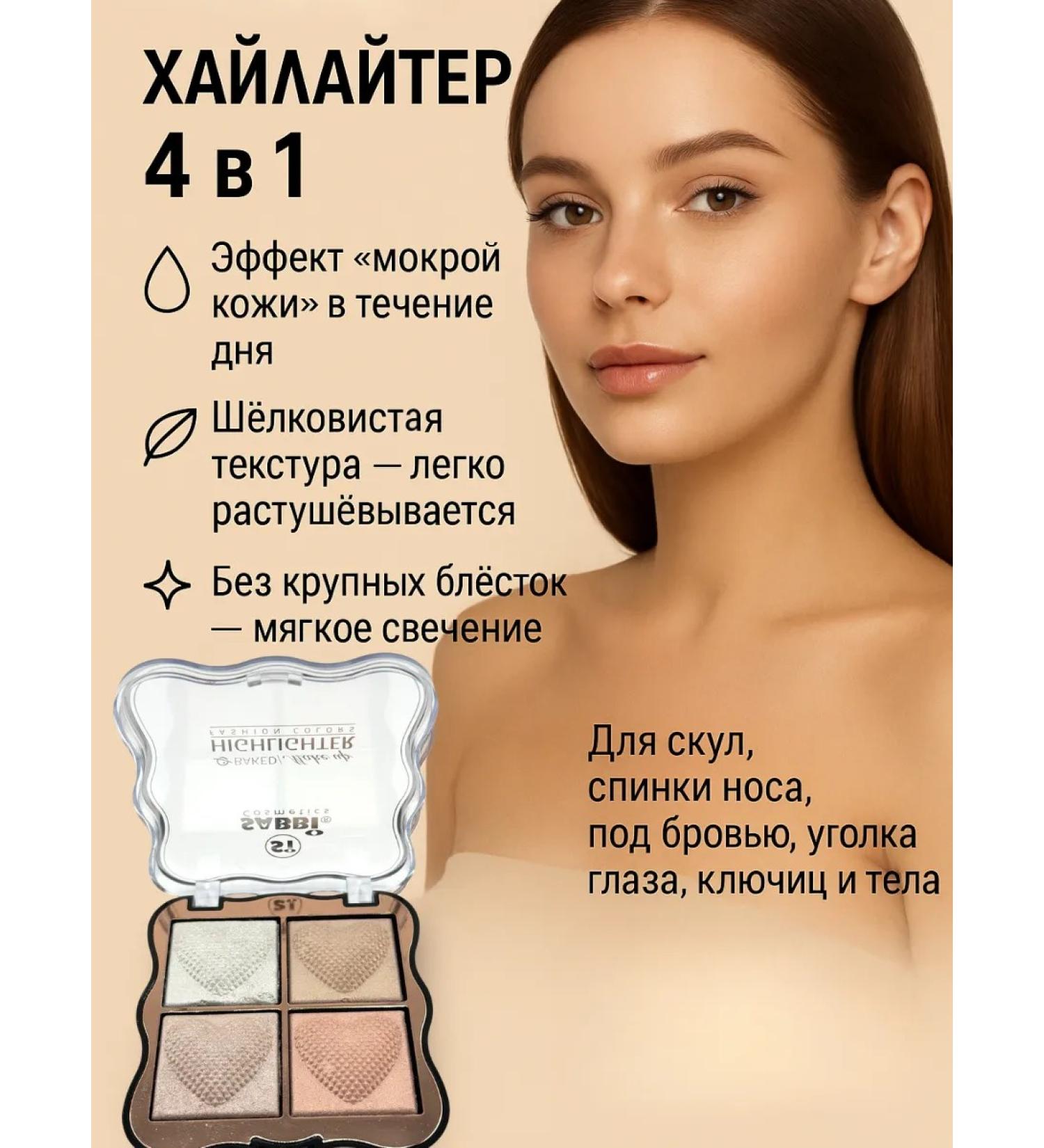 SOULWB Highlighter palette 4 shade natural shine - Buy Online on GoSupps.com