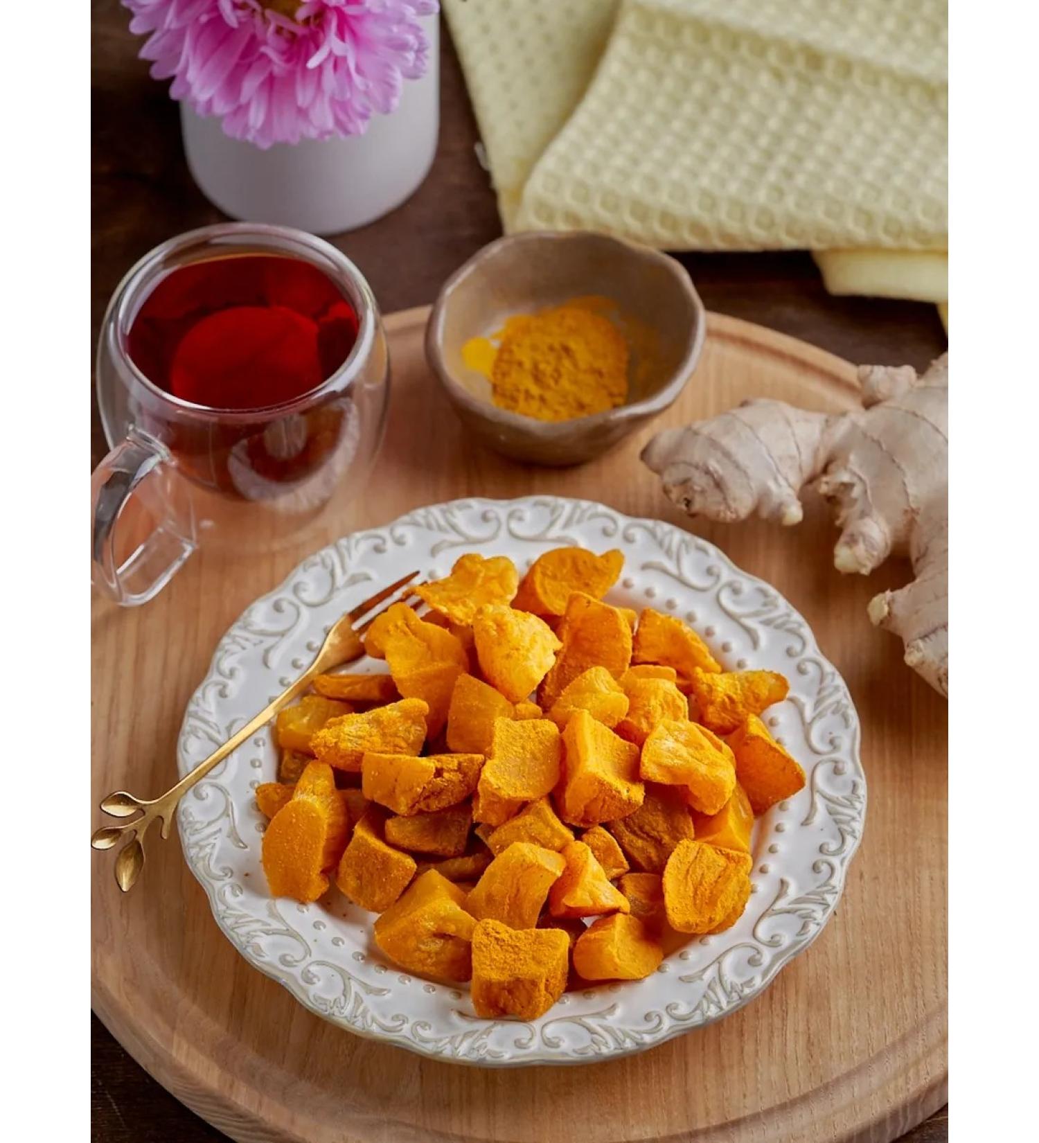 Mealshop Ginger dried with turmeric without sugar 1 kg