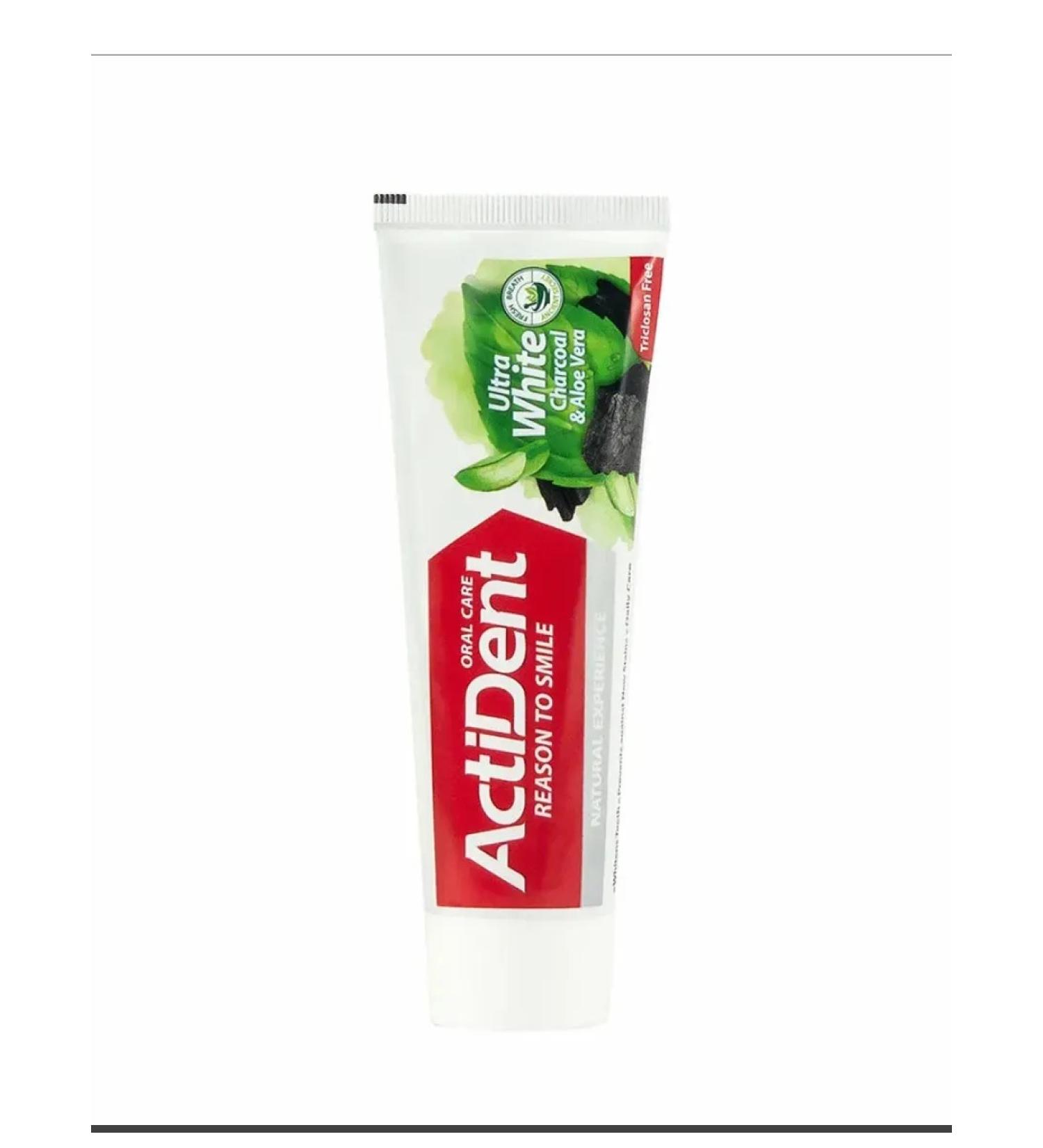 ACTIVe Toothpaste 100 grams coal and aloe vera - Buy Online on GoSupps.com