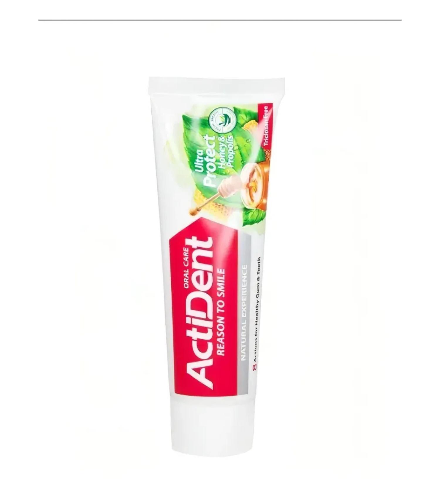 ACTIVe Toothpaste 100 grams of honey and propolis - Buy Online on GoSupps.com