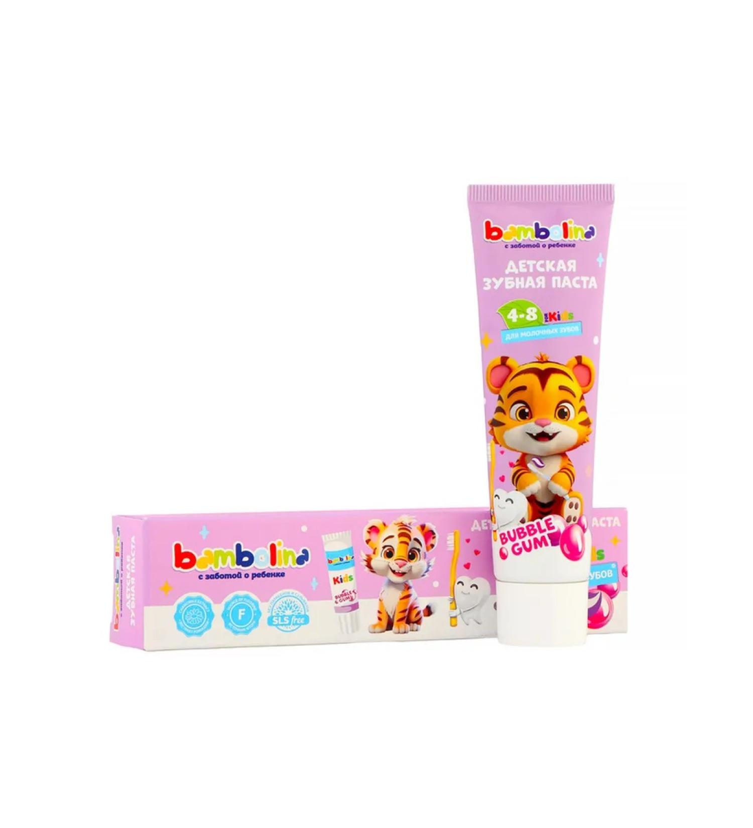 Toothpaste for children Bambolina 4-8 years old 50 ml - Buy Online on GoSupps.com