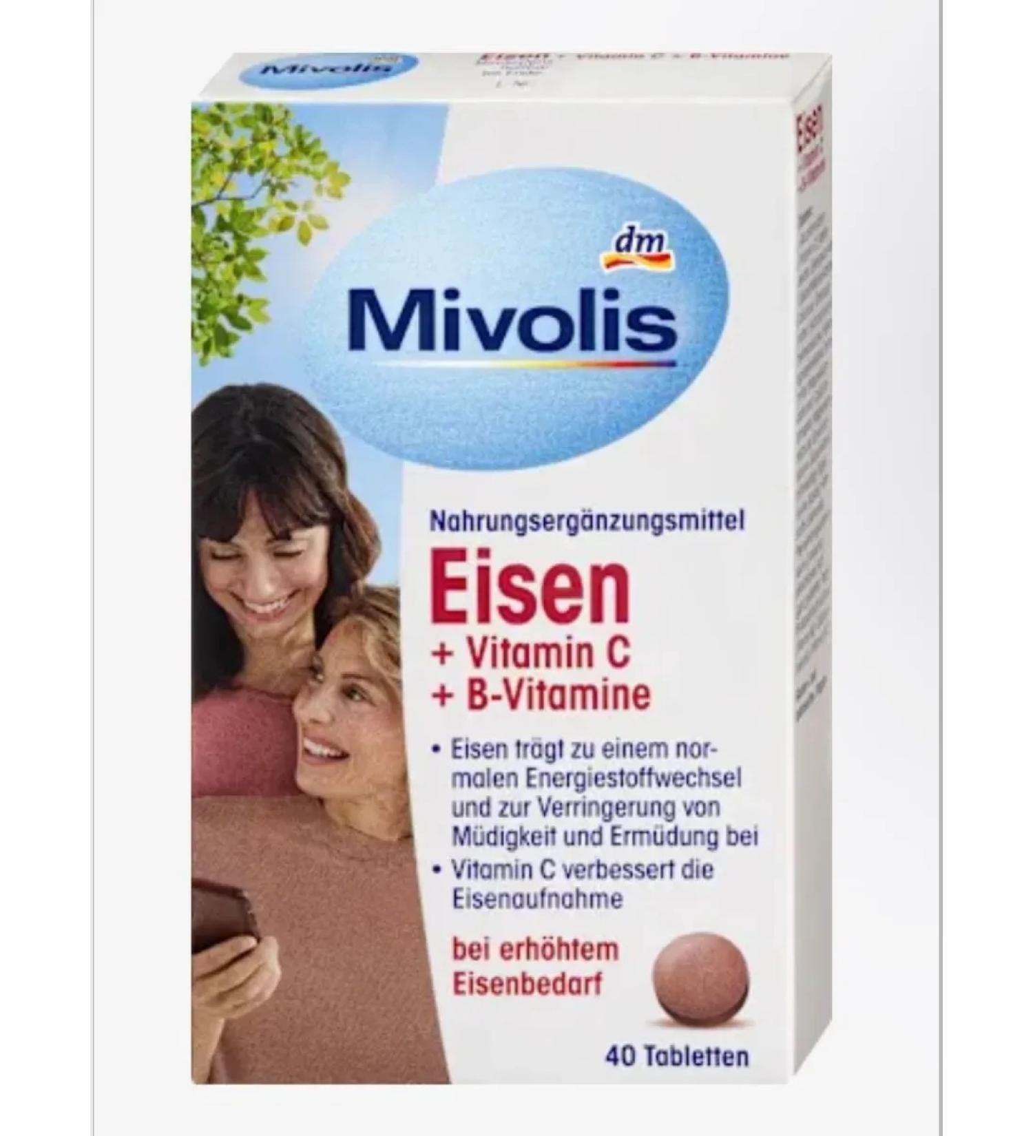 Vitamin76 Mivolis complex Iron Vitamin C B vitamins B 40 pieces - Buy Online on GoSupps.com