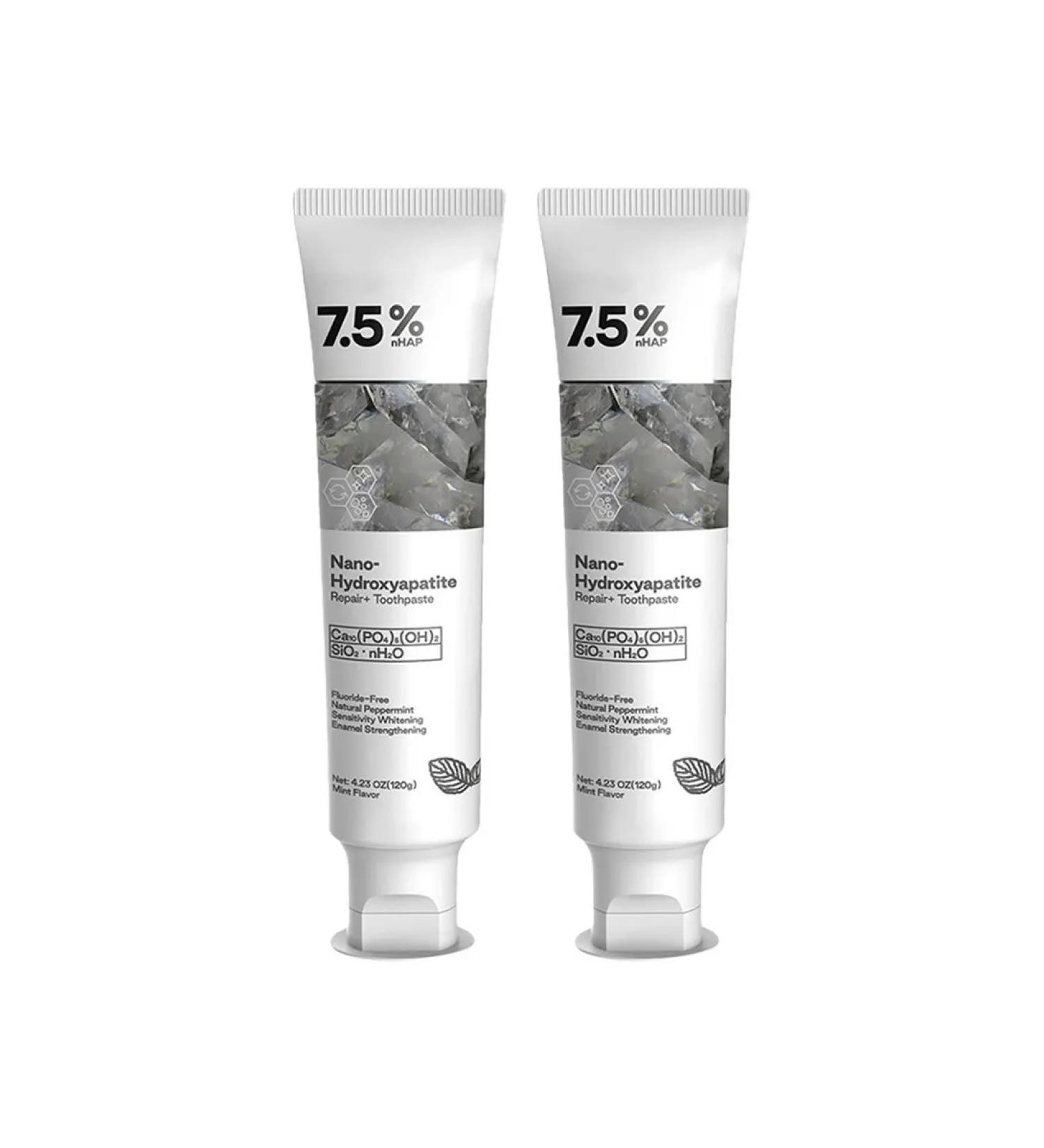 Toothpaste hydroxpatitis 2pcs refreshing deep cleaning - Buy Online on GoSupps.com