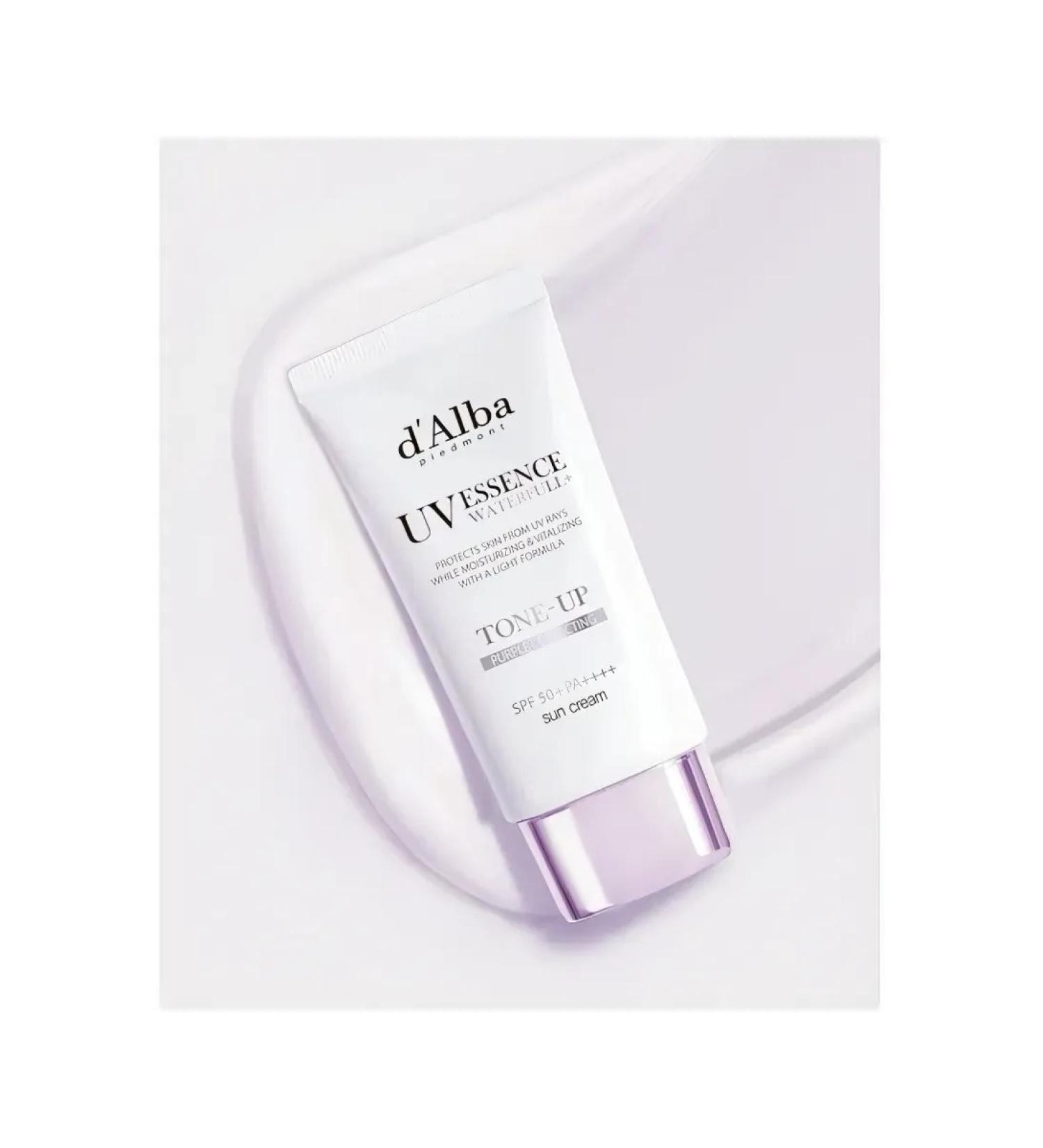 dalba d'Alba uv Essence Waterfall+Sunscreen lilac tone - Buy Online on GoSupps.com