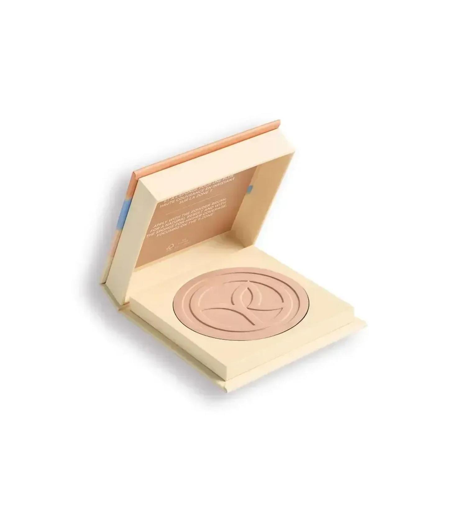 YvesRocher Compact powder "perfect leather" - pink 100 8 g