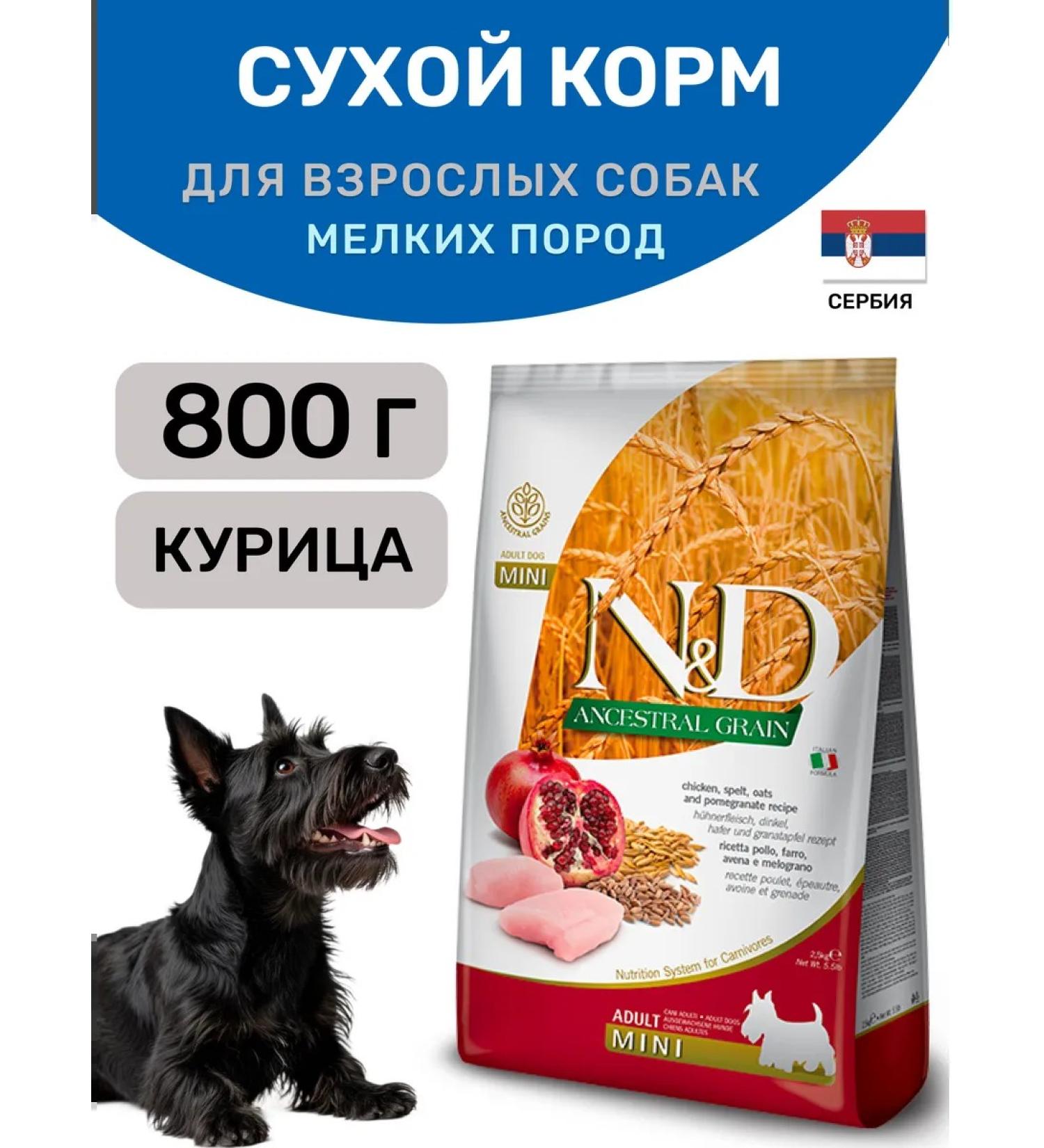 Farmina Dry food for dogs of small breeds with chicken and grenade 800g - Buy Online on GoSupps.com