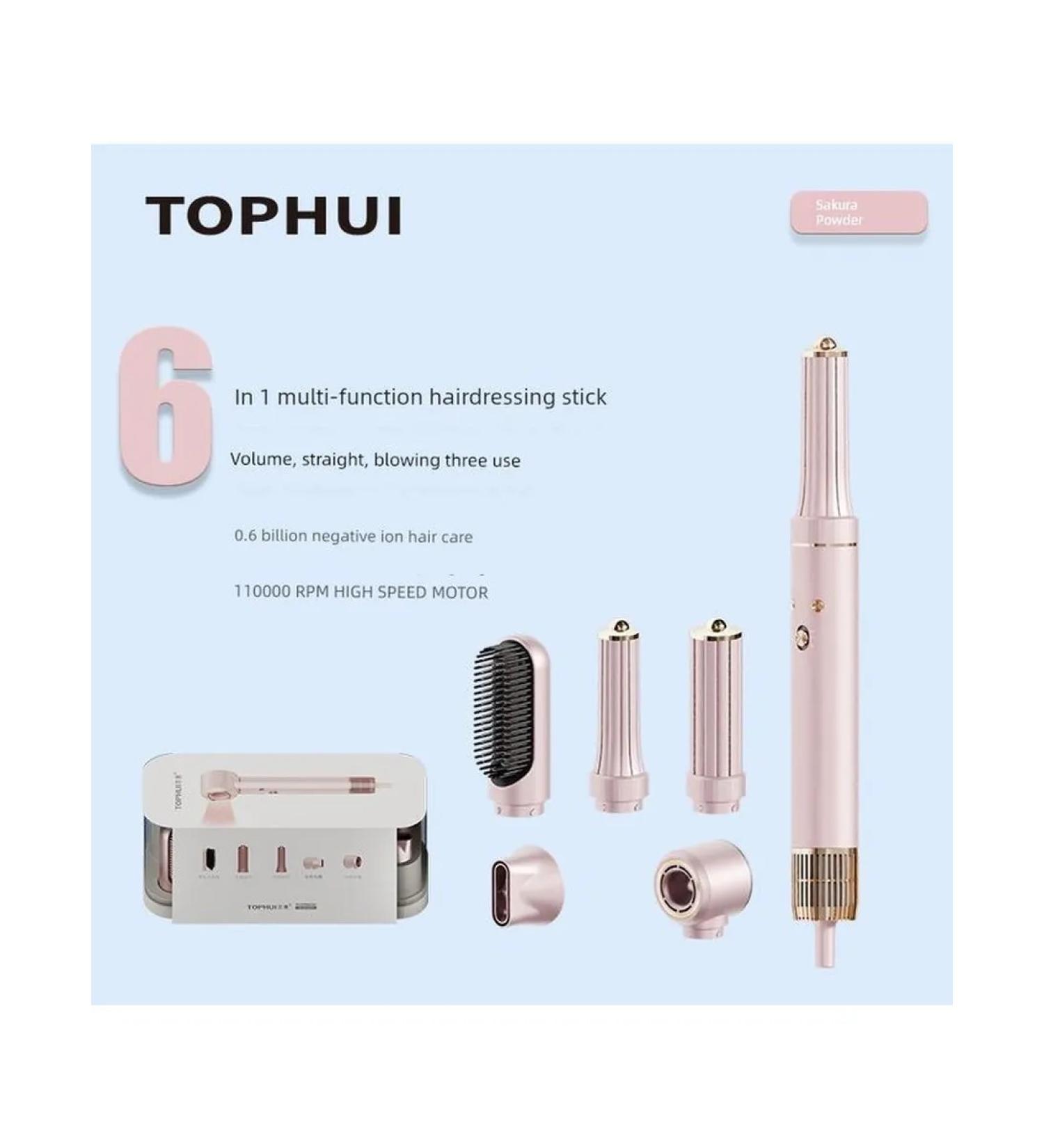 Fen-hairdryer 6-in-1 TOPHUI Cherry Pink - Buy Online on GoSupps.com